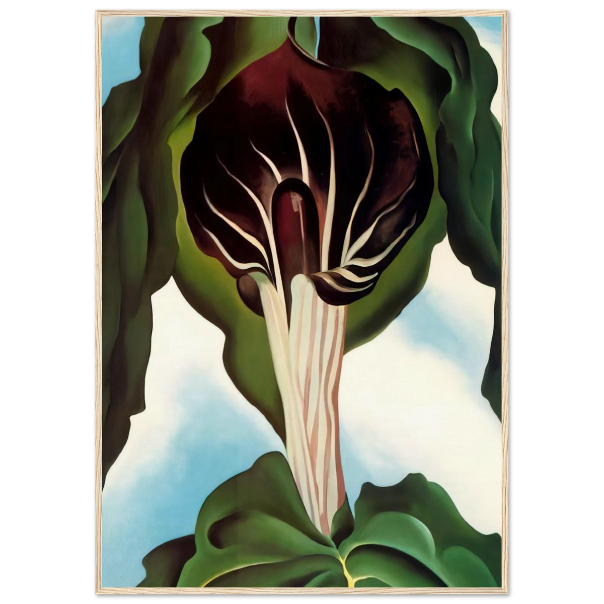 Jack-in-the-Pulpit III Framed Poster | Georgia O'Keeffe Framed Prints Wall Art | Georgia O Keeffe Prints