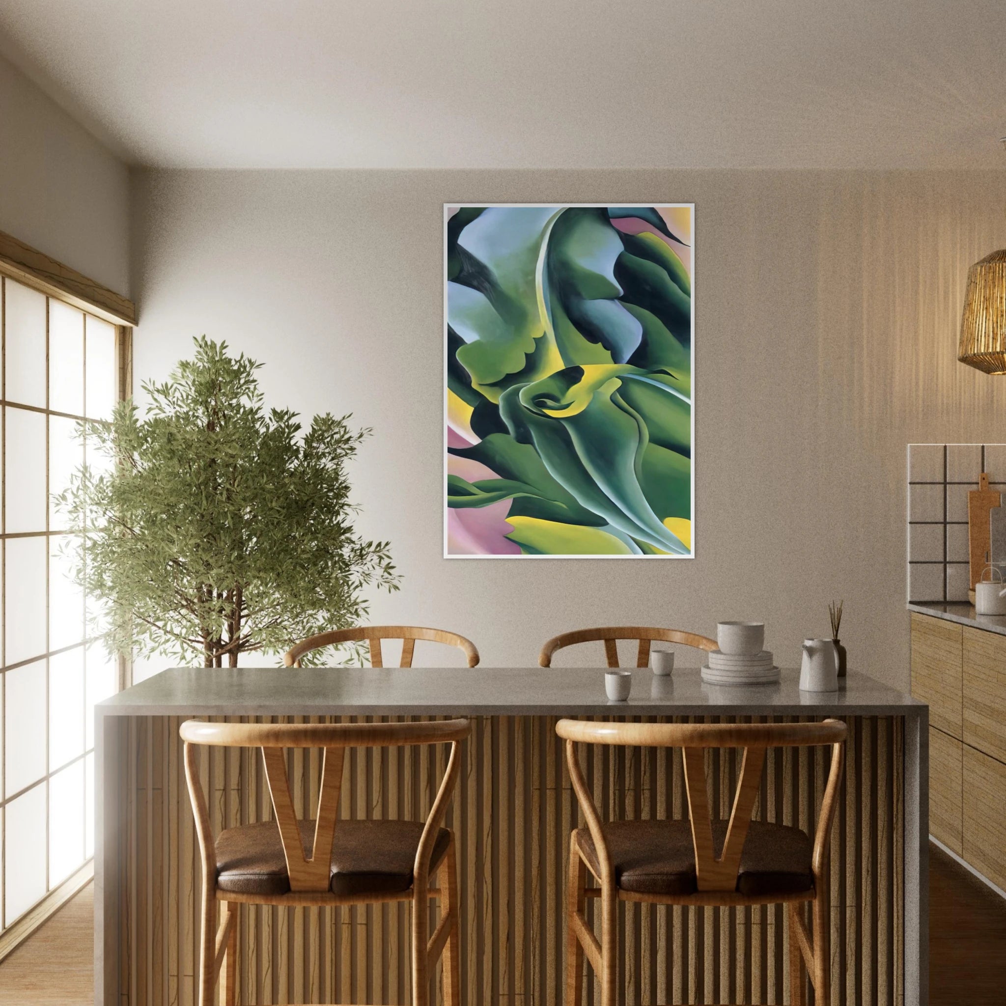 Corn No. 2 Framed Poster | Georgia O'Keeffe Framed Prints Wall Art | Georgia O Keeffe Prints