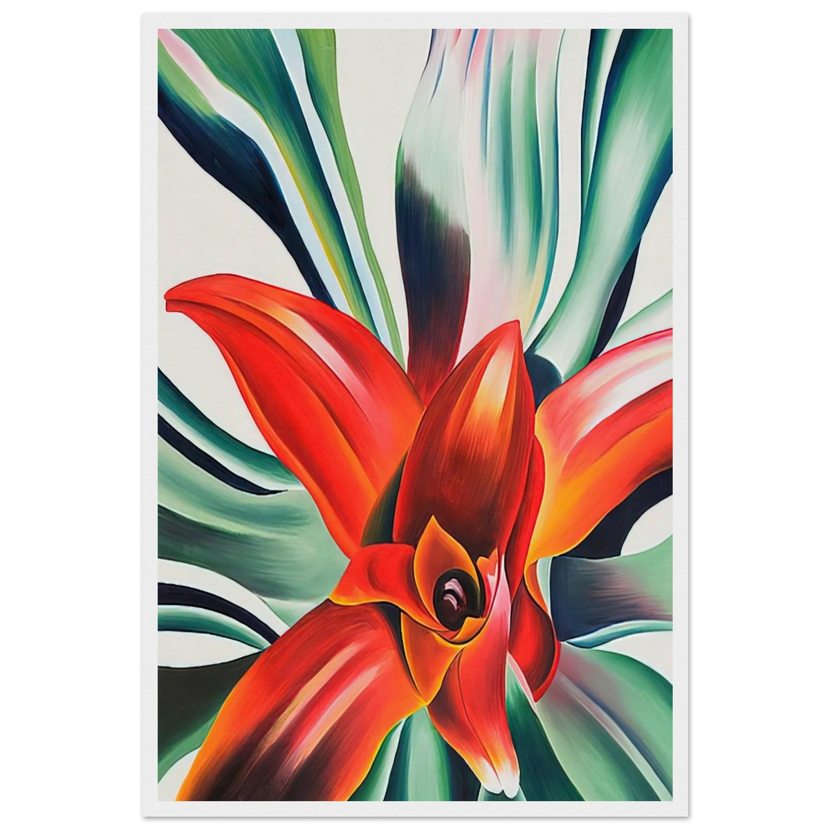 Leaves of a Plant Framed Poster | Georgia O'Keeffe Framed Prints Wall Art | Georgia O Keeffe Prints
