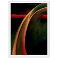 Red and Orange Streak Framed Poster | Georgia O'Keeffe Framed Prints Wall Art | Georgia O Keeffe Prints