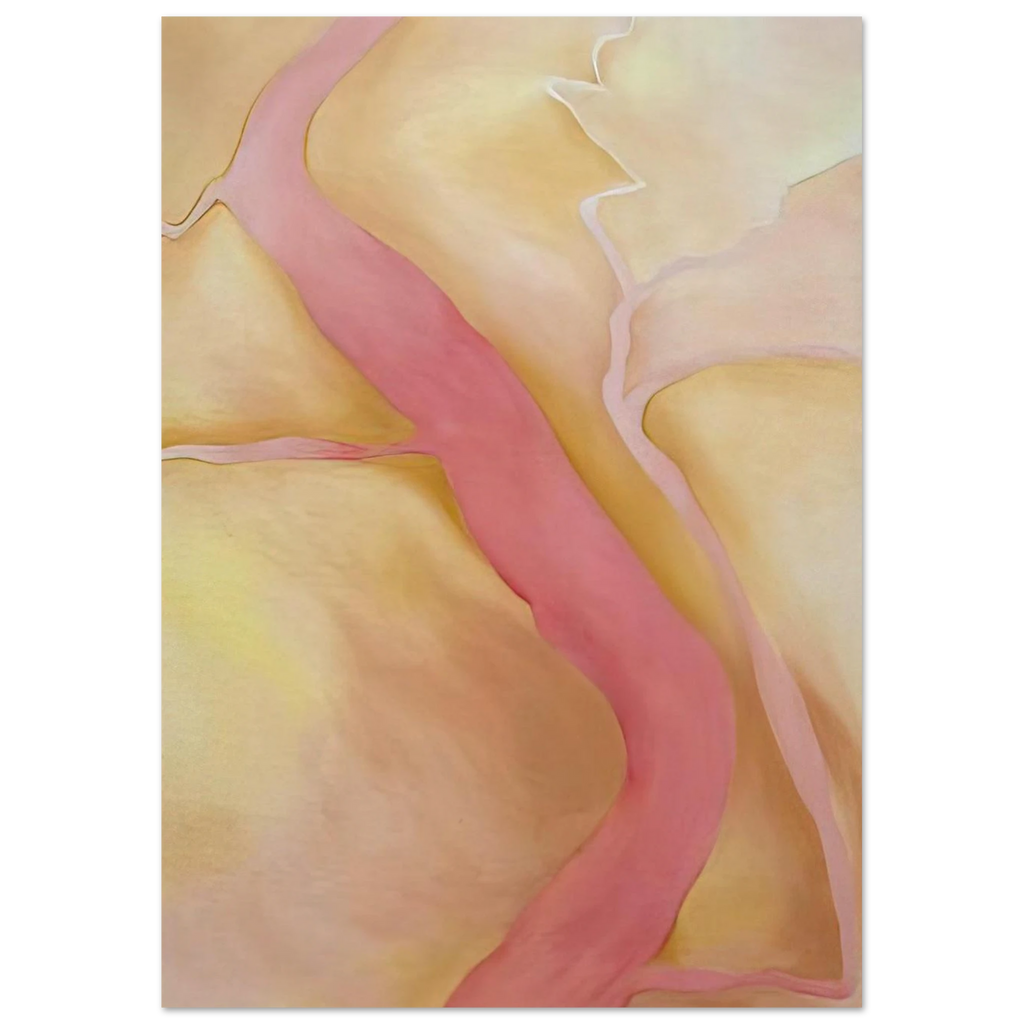 It Was Yellow and Pink II Poster | Georgia O'Keeffe Poster | Georgia O Keeffe Prints