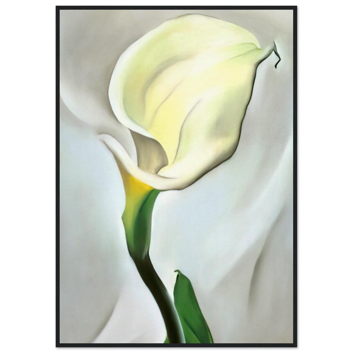 Calla Lily Turned Away Framed Poster | Georgia O'Keeffe Framed Prints Wall Art | Georgia O Keeffe Prints