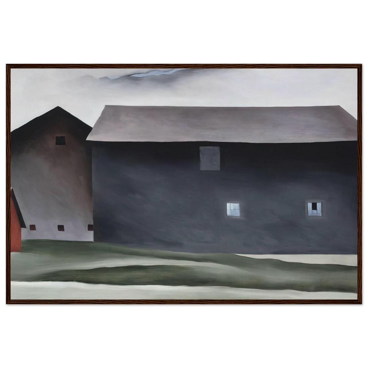 Lake George Barns Framed Poster | Georgia O'Keeffe Framed Prints Wall Art | Georgia O Keeffe Prints