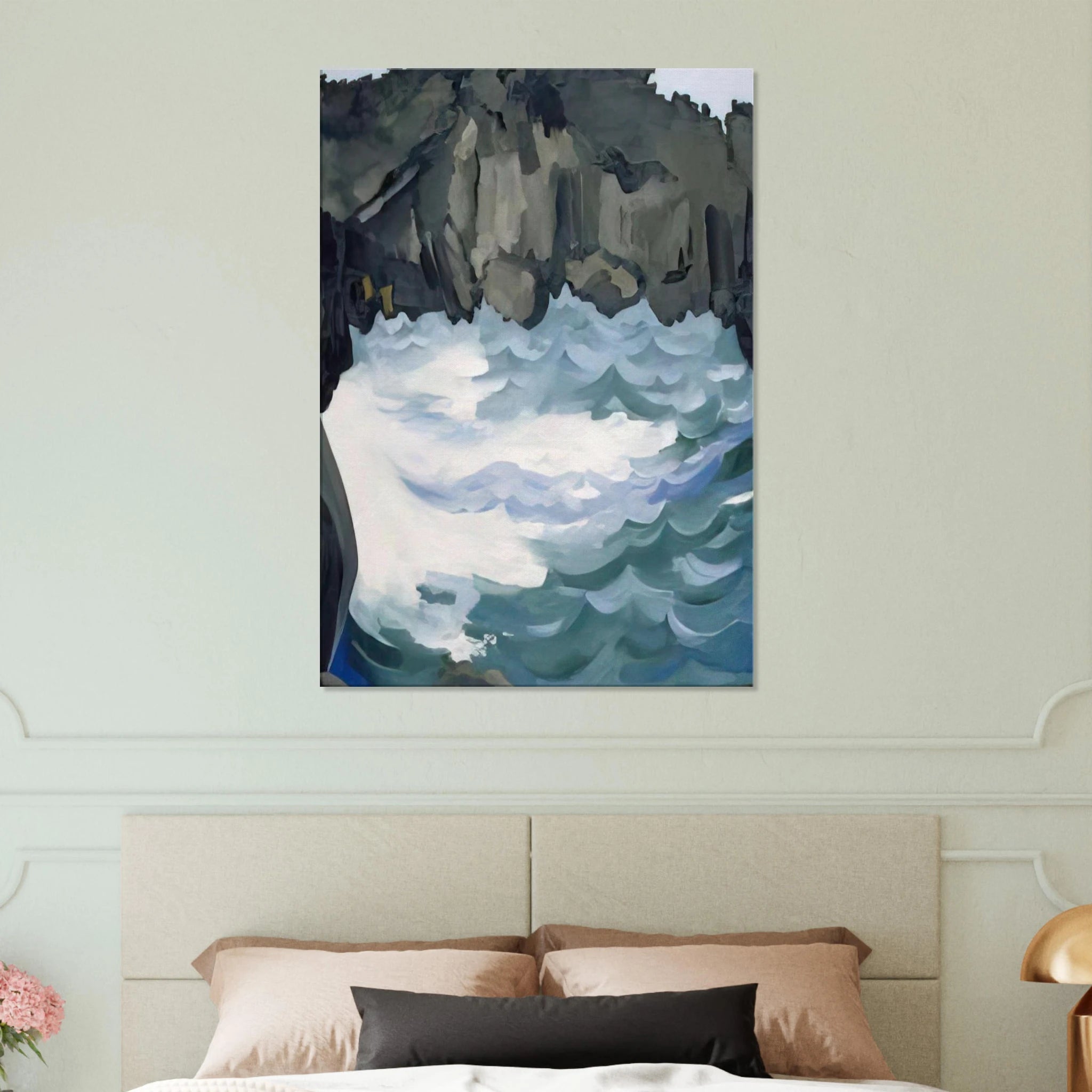 Black Lava Bridge, Hana Coast-No. I Canvas | Georgia O'Keeffe Canvas | Georgia O Keeffe Prints