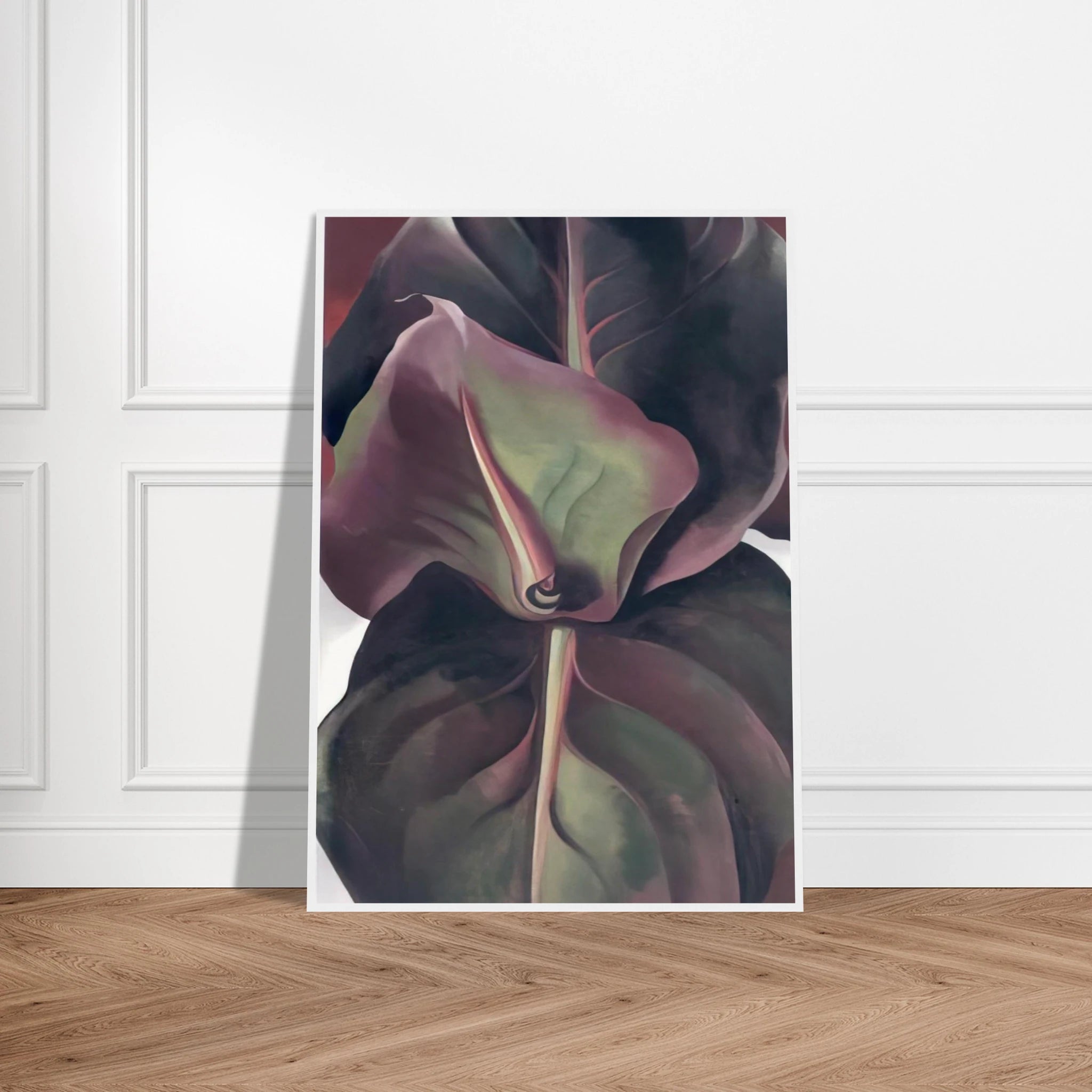 Canna Leaves Framed Poster | Georgia O'Keeffe Framed Prints Wall Art | Georgia O Keeffe Prints