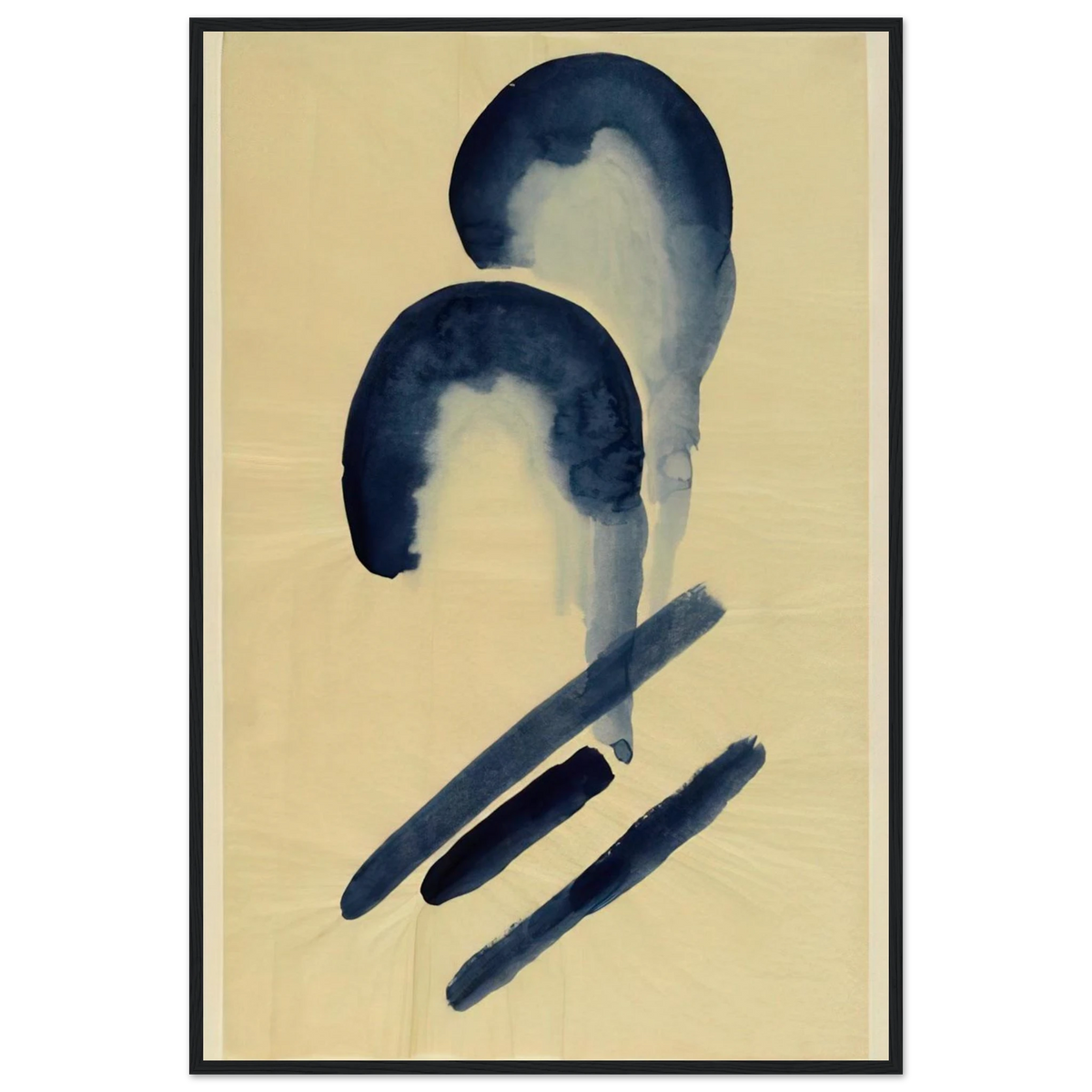 Blue-04 Framed Poster | Georgia O'Keeffe Framed Prints Wall Art | Georgia O Keeffe Prints