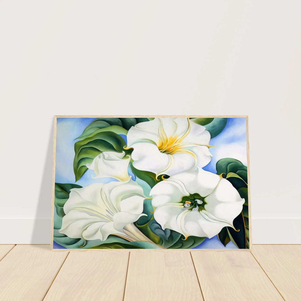 Jimson Weed 3 Framed Poster | Georgia O'Keeffe Framed Prints Wall Art | Georgia O Keeffe Prints