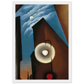 New York with Moon Framed Poster | Georgia O'Keeffe Framed Prints Wall Art | Georgia O Keeffe Prints