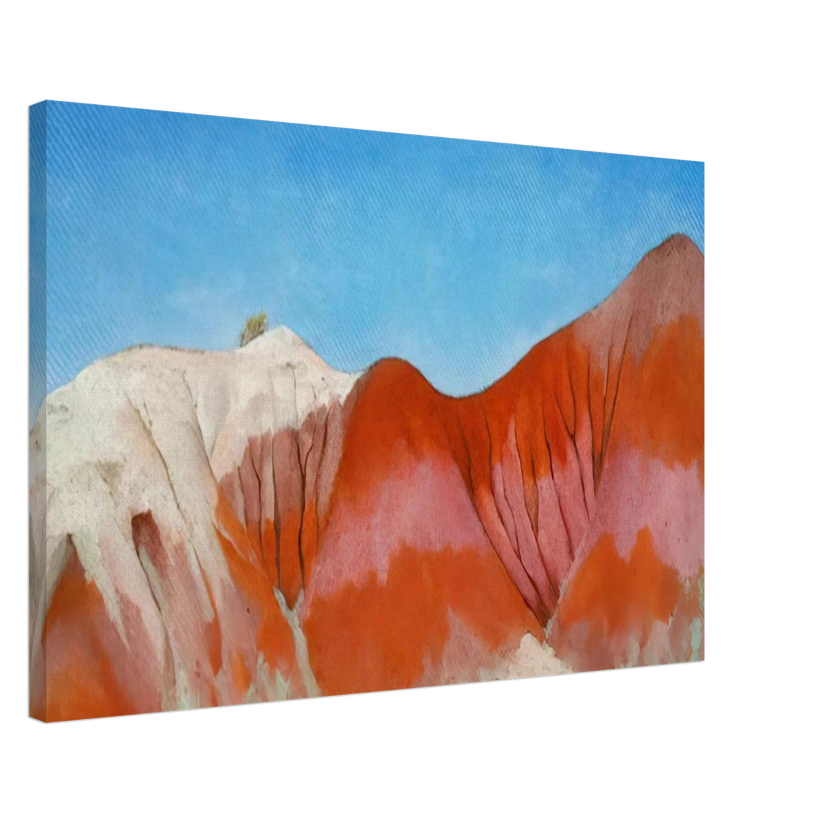 Series near abiquiu, New Mexico - Hills to the left Canvas | Georgia O'Keeffe Canvas | Georgia O Keeffe Prints