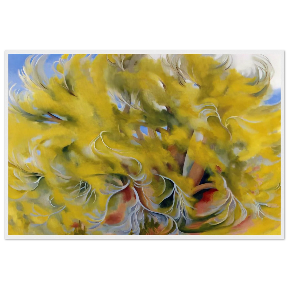 Cottonwood Tree in Spring Framed Poster | Georgia O'Keeffe Framed Prints Wall Art | Georgia O Keeffe Prints