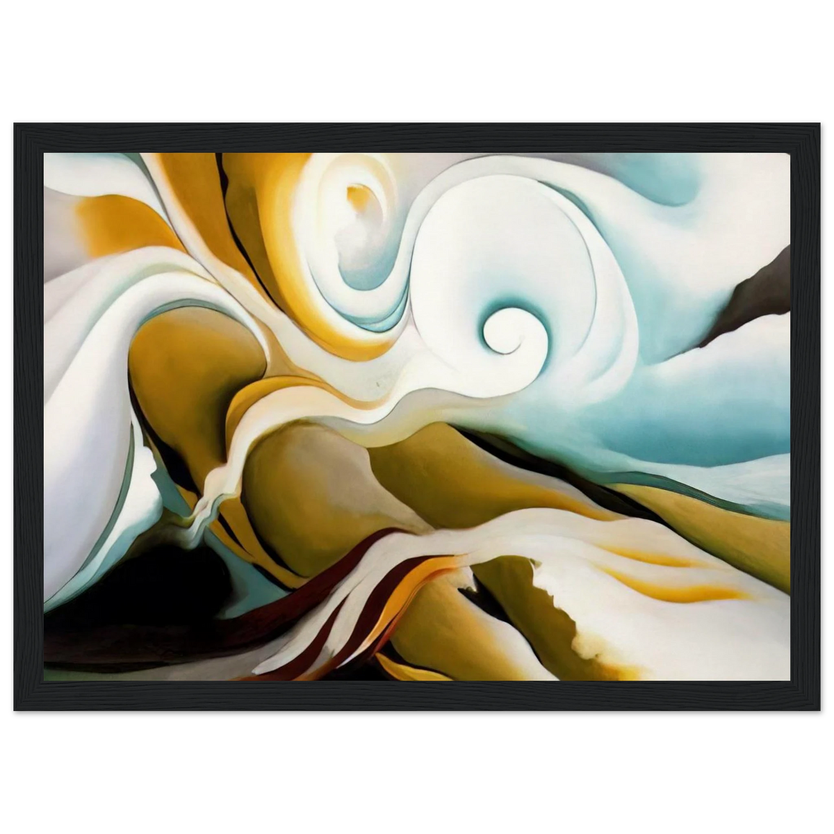 Nature Forms Gasp Framed Poster | Georgia O'Keeffe Framed Prints Wall Art | Georgia O Keeffe Prints