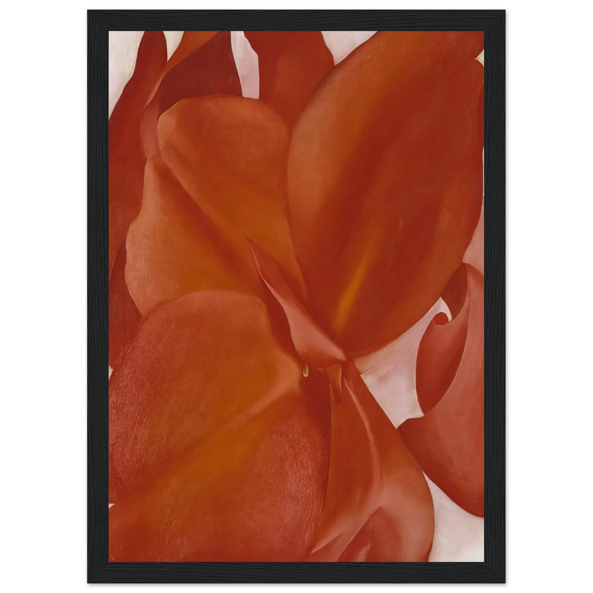 Red Cannas Framed Poster | Georgia O'Keeffe Framed Prints Wall Art | Georgia O Keeffe Prints