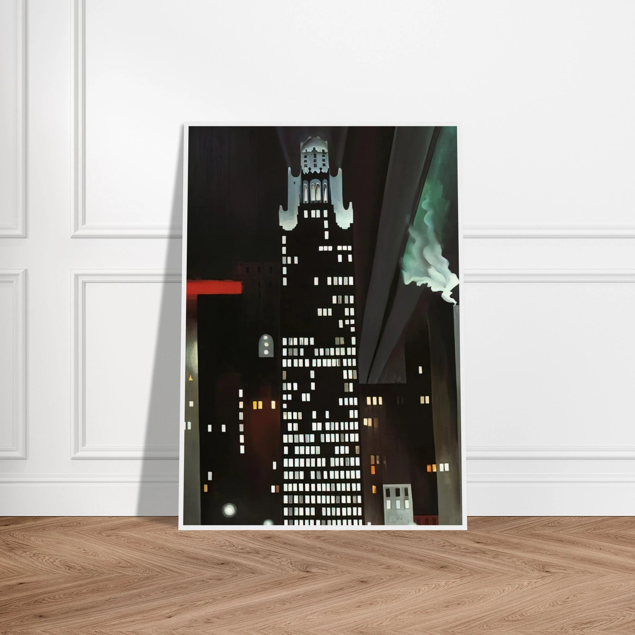 Radiator Building - Night, New York Framed Poster | Georgia O'Keeffe Framed Prints Wall Art | Georgia O Keeffe Prints