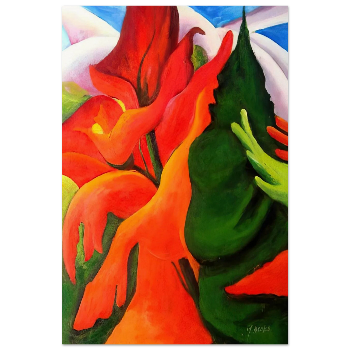 Melting Volcano Poster | Georgia O'Keeffe Poster | Georgia O Keeffe Prints