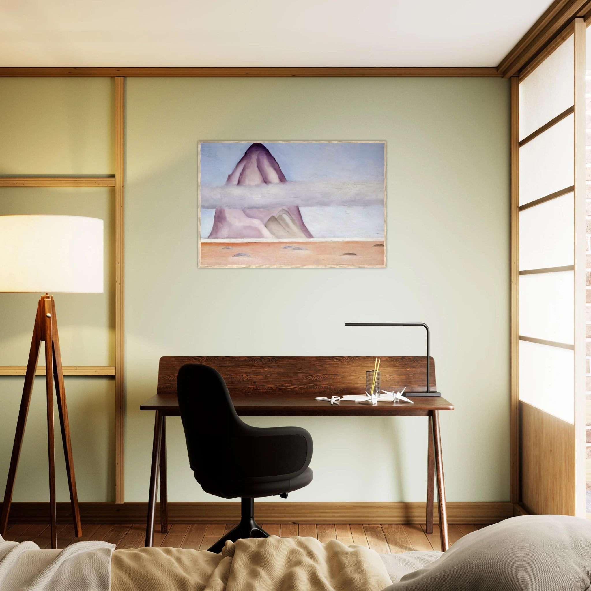 Misty - A Memory Framed Poster | Georgia O'Keeffe Framed Prints Wall Art | Georgia O Keeffe Prints