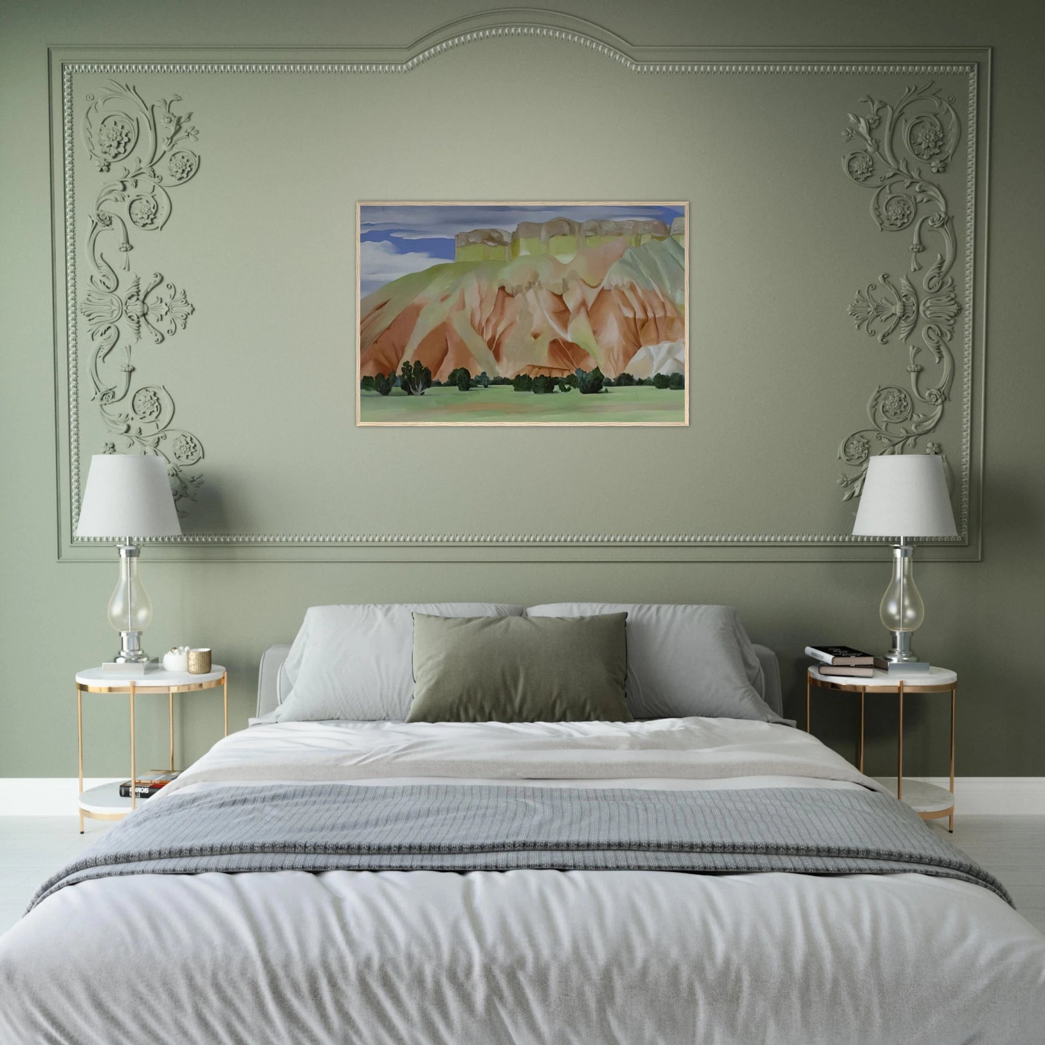 My Backyard Framed Poster | Georgia O'Keeffe Framed Prints Wall Art | Georgia O Keeffe Prints