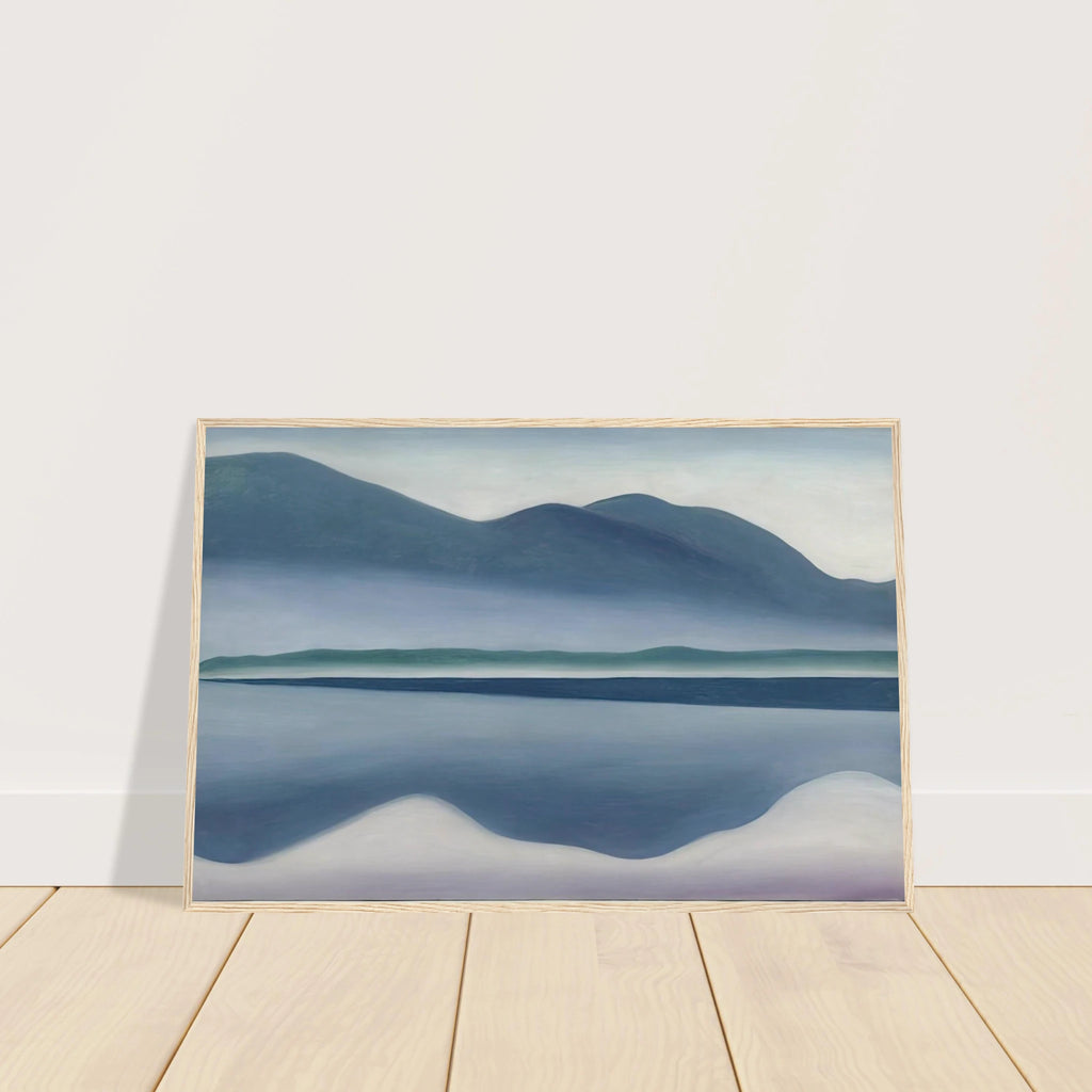 Lake George  formerly Reflection Seascape  Framed Poster | Georgia O'Keeffe Framed Prints Wall Art | Georgia O Keeffe Prints
