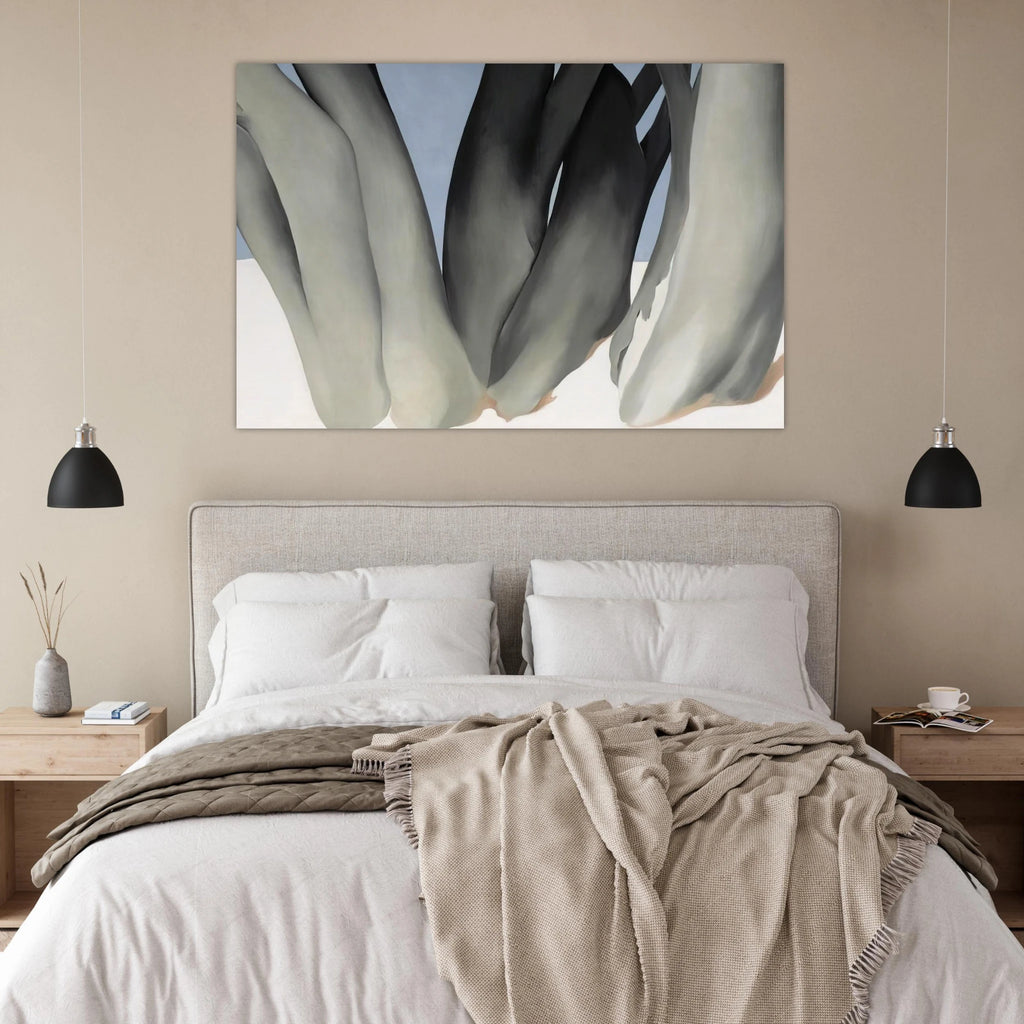 Bare Tree Trunks with Snow Poster | Georgia O'Keeffe Poster | Georgia O Keeffe Prints