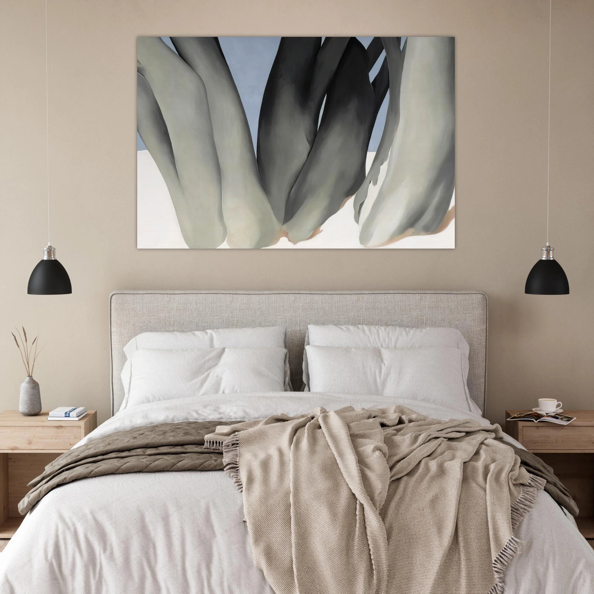 Bare Tree Trunks with Snow Poster | Georgia O'Keeffe Poster | Georgia O Keeffe Prints