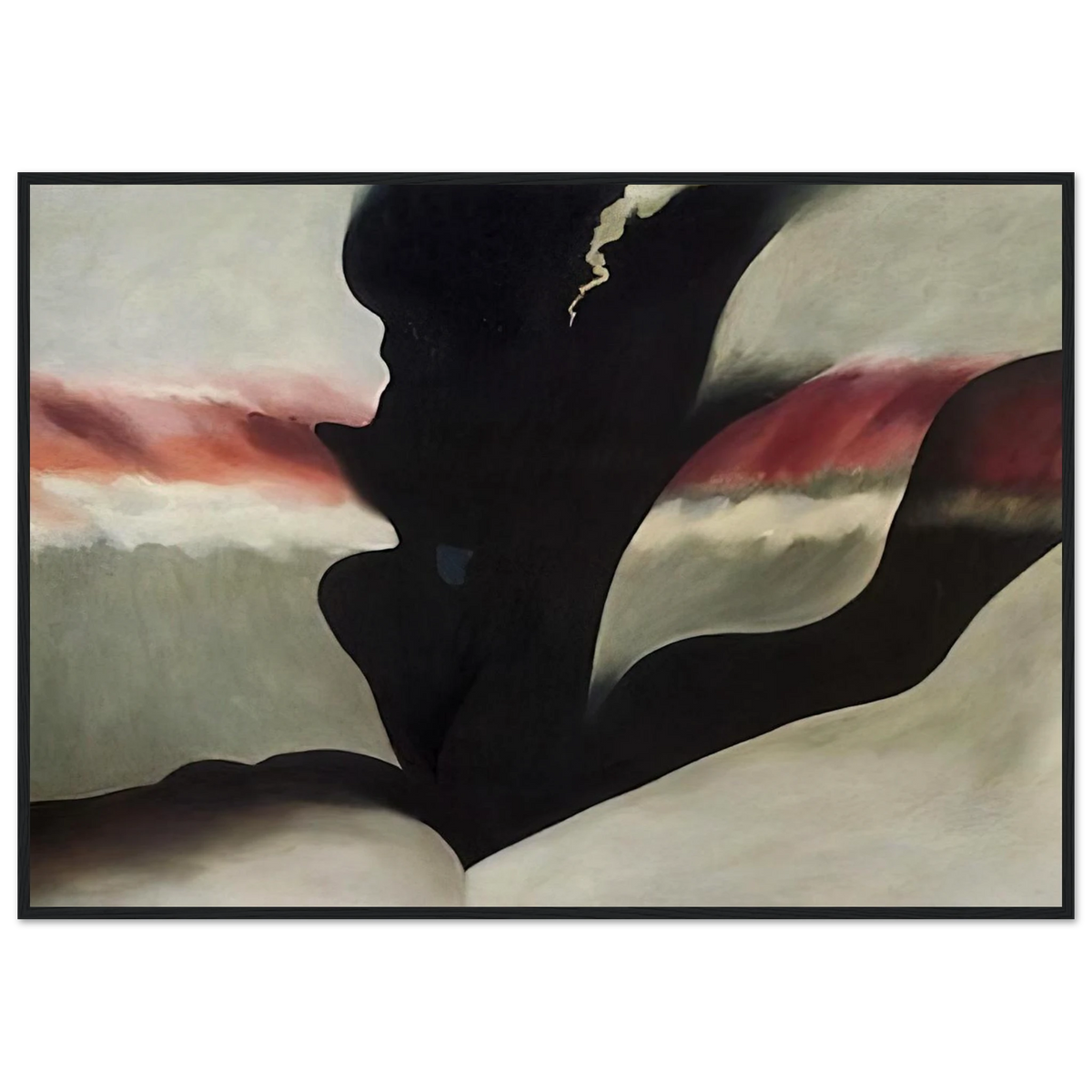 Black Place Green Framed Poster | Georgia O'Keeffe Framed Prints Wall Art | Georgia O Keeffe Prints