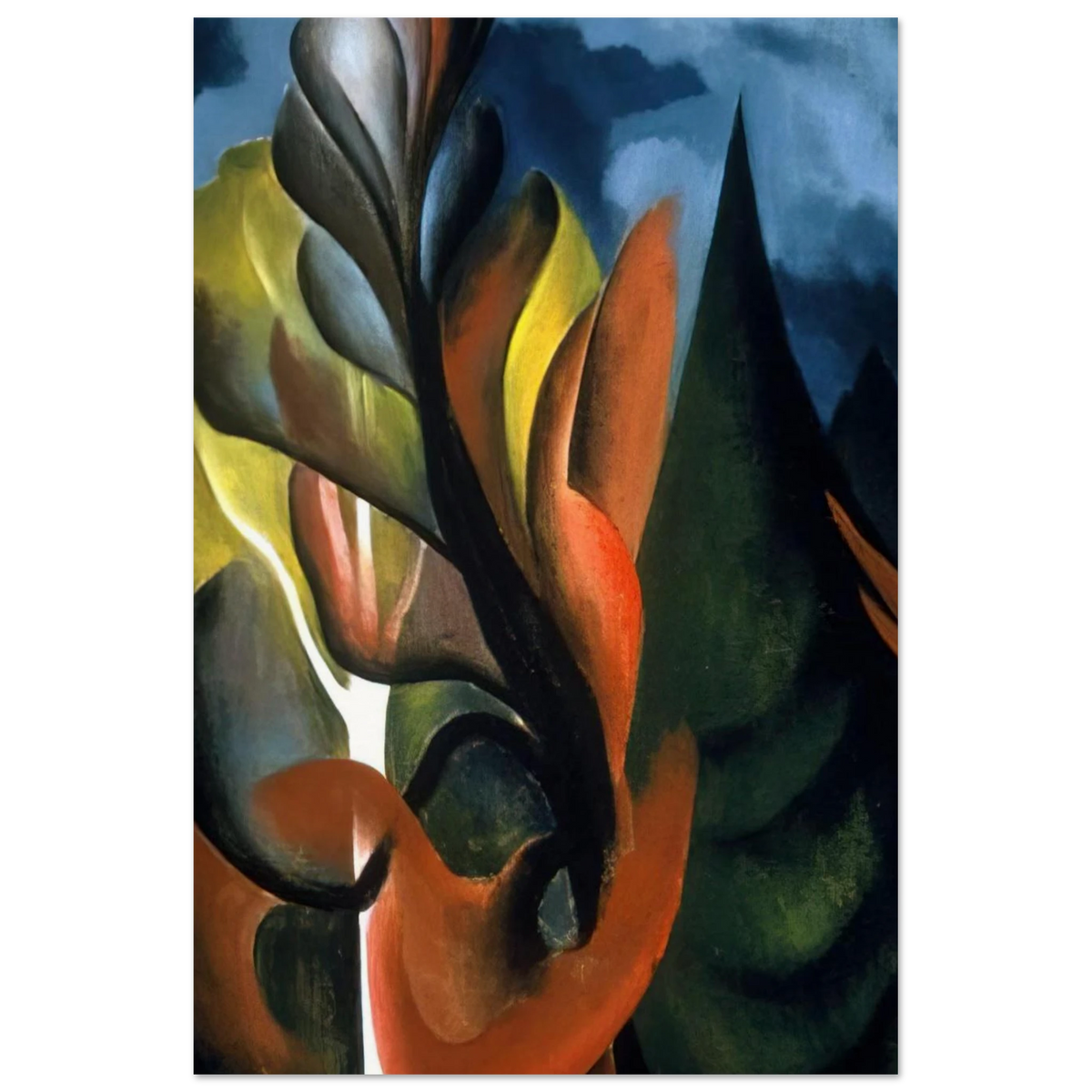 Maple and Cedar, Lake George Poster | Georgia O'Keeffe Poster | Georgia O Keeffe Prints