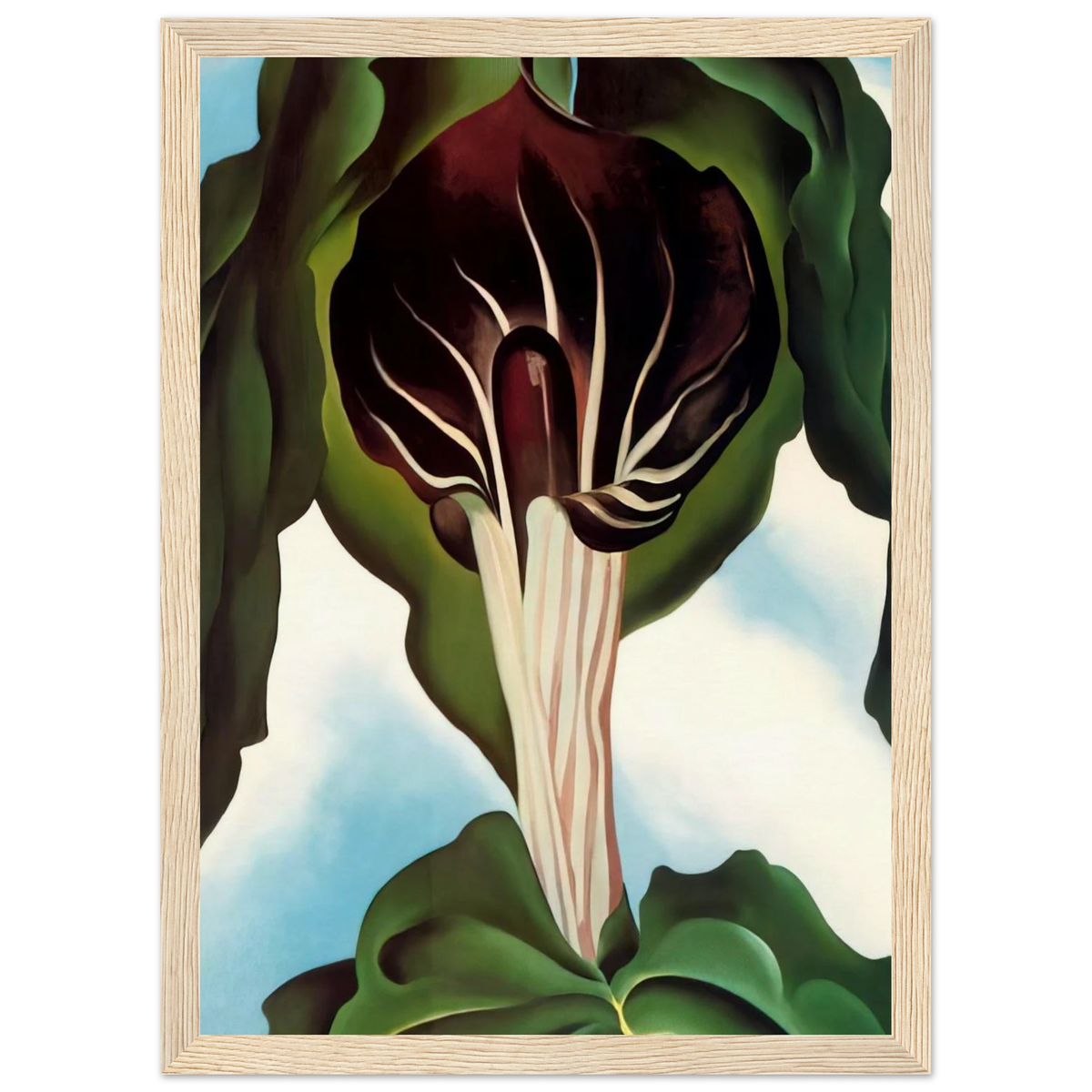 Jack-in-the-Pulpit III Framed Poster | Georgia O'Keeffe Framed Prints Wall Art | Georgia O Keeffe Prints