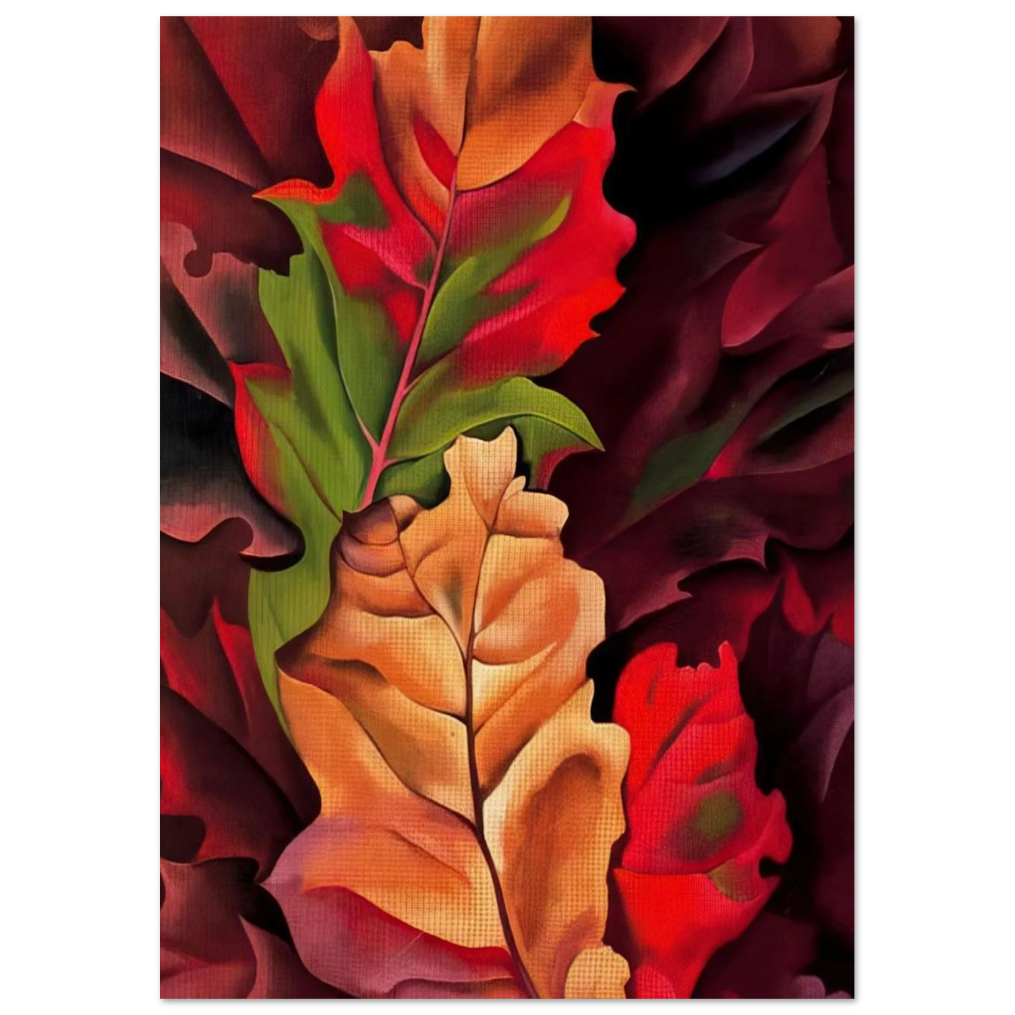 Autumn Leaves - Lake George, N.Y. Poster | Georgia O'Keeffe Poster | Georgia O Keeffe Prints