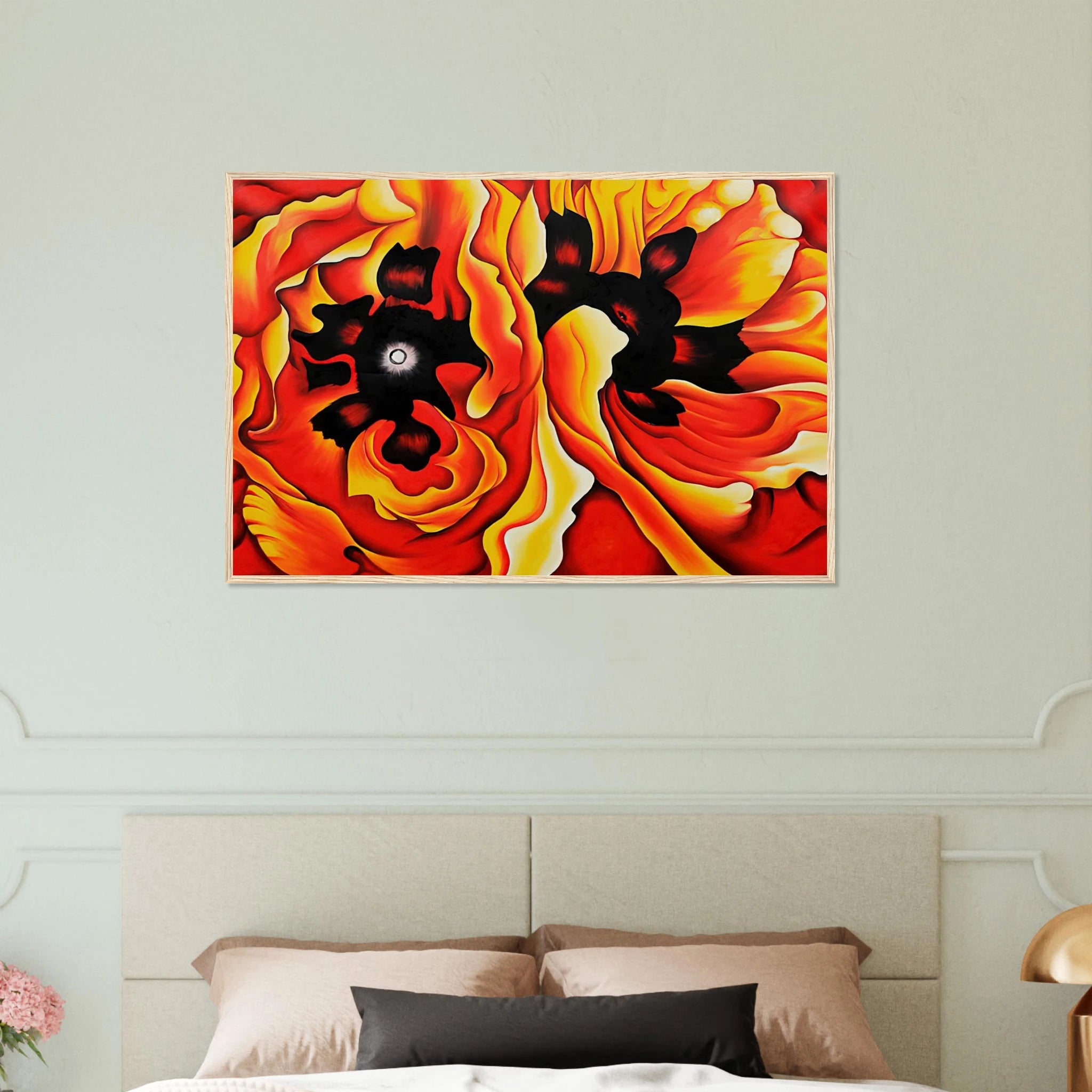 Oriental Poppies II Framed Poster | Georgia O'Keeffe Framed Prints Wall Art | Georgia O Keeffe Prints