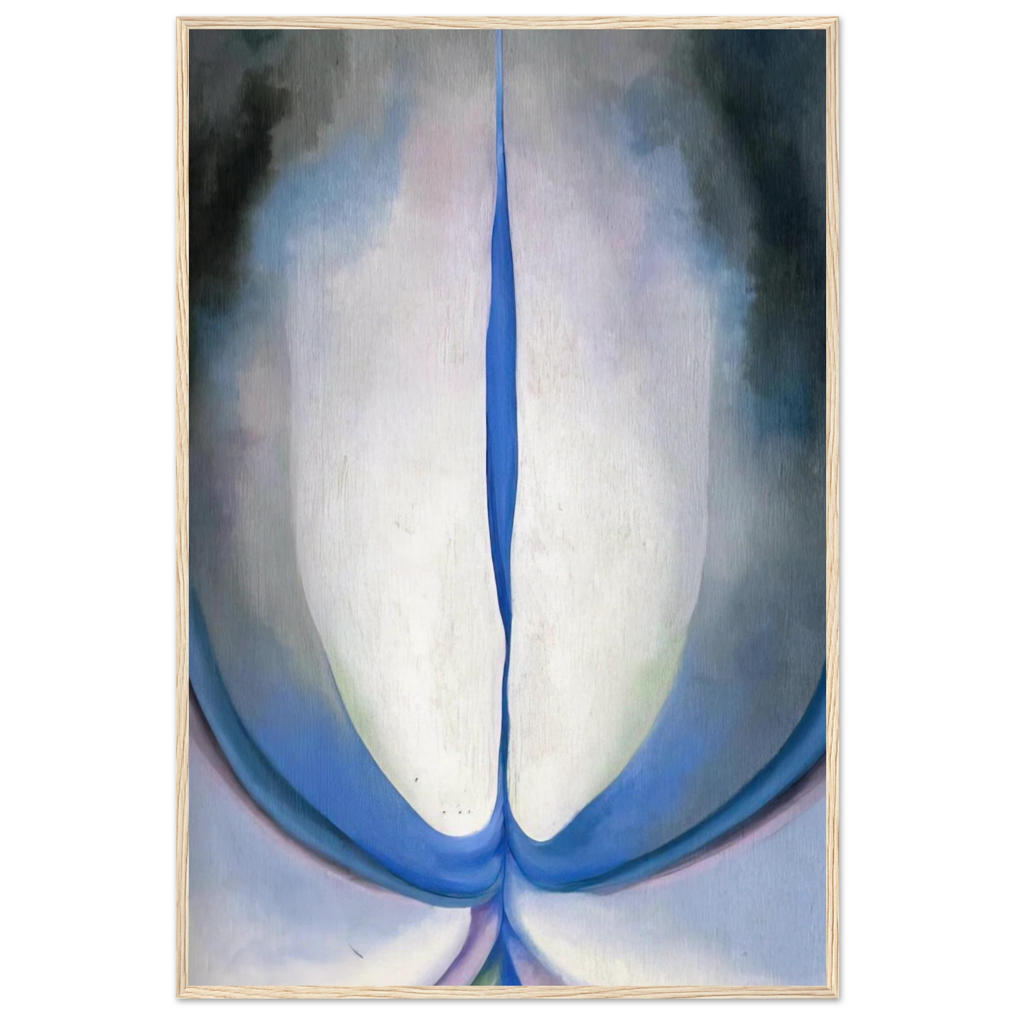 Blue Line Framed Poster | Georgia O'Keeffe Framed Prints Wall Art | Georgia O Keeffe Prints