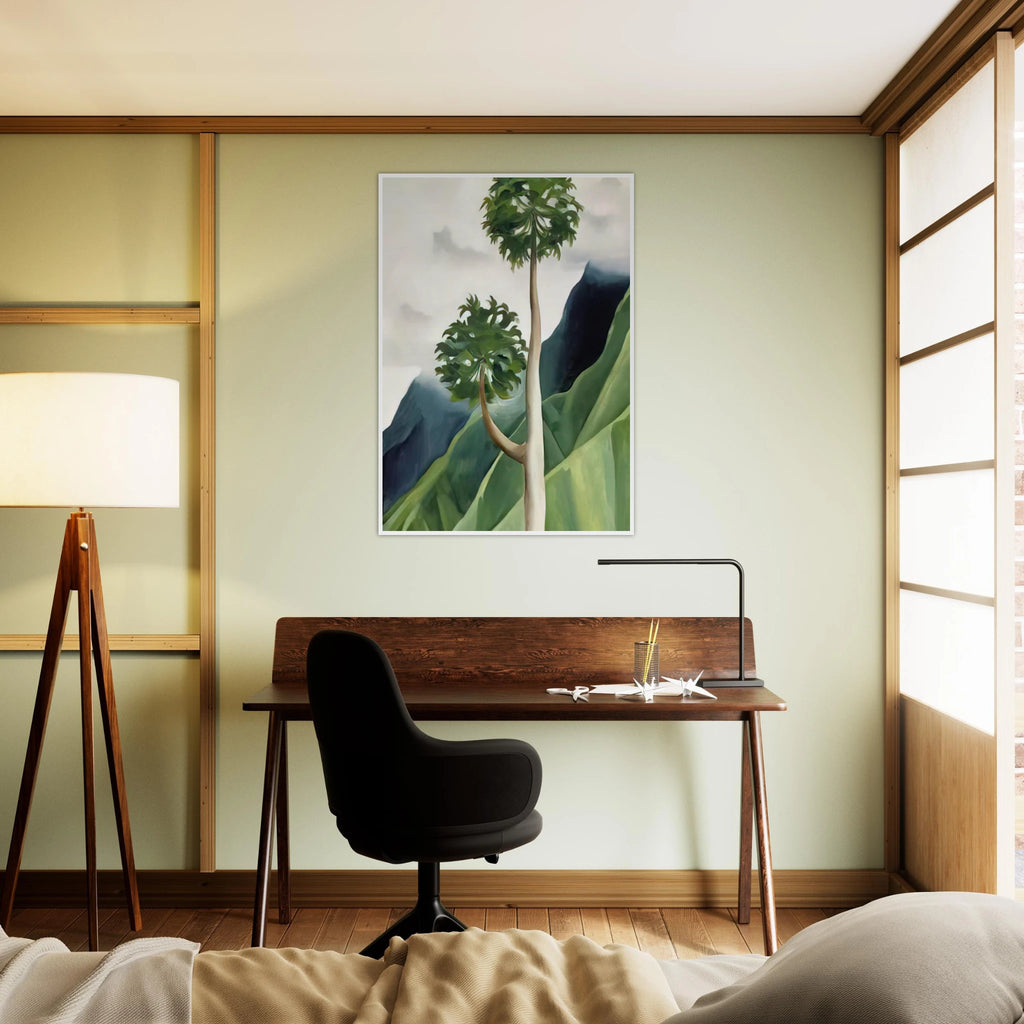 Papaya Tree-Iao Valley Framed Poster | Georgia O'Keeffe Framed Prints Wall Art | Georgia O Keeffe Prints