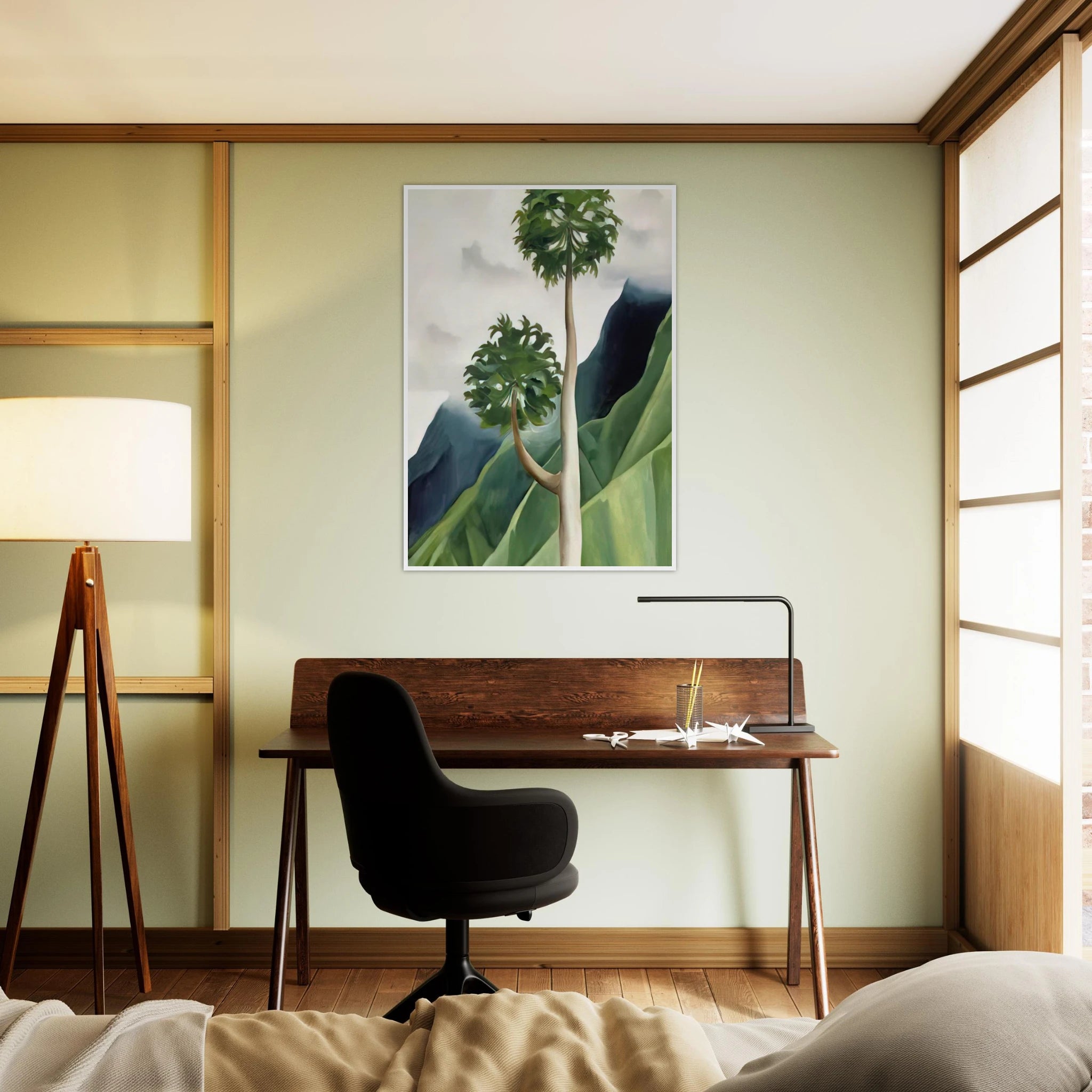Papaya Tree-Iao Valley Framed Poster | Georgia O'Keeffe Framed Prints Wall Art | Georgia O Keeffe Prints