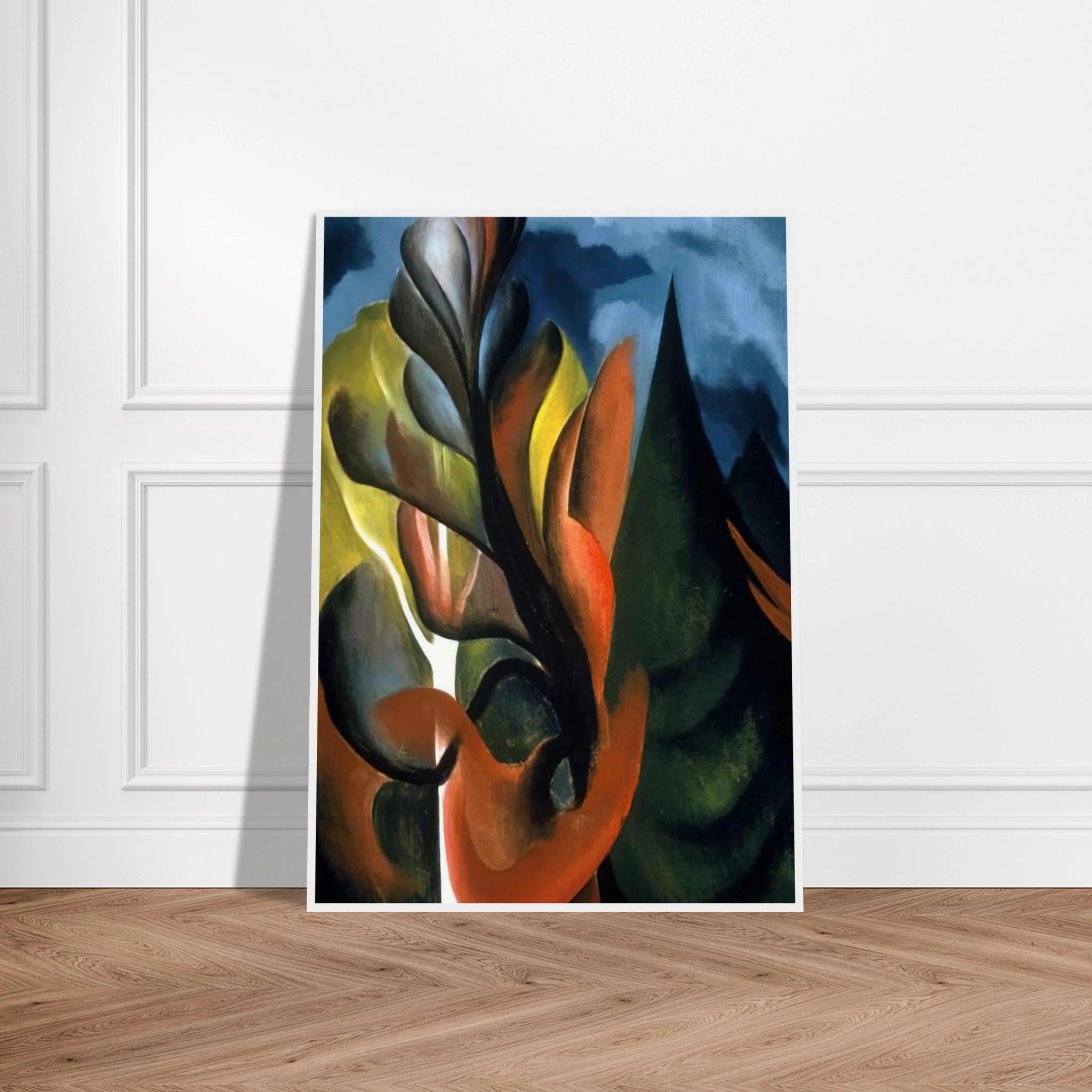 Maple and Cedar, Lake George Framed Poster | Georgia O'Keeffe Framed Prints Wall Art | Georgia O Keeffe Prints