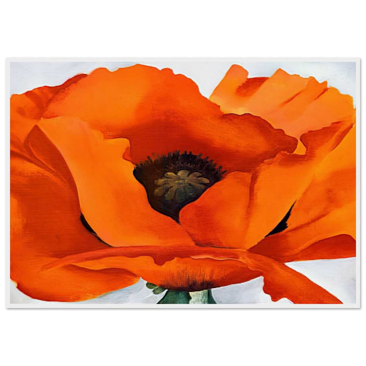 Red Poppy Framed Poster | Georgia O'Keeffe Framed Prints Wall Art | Georgia O Keeffe Prints
