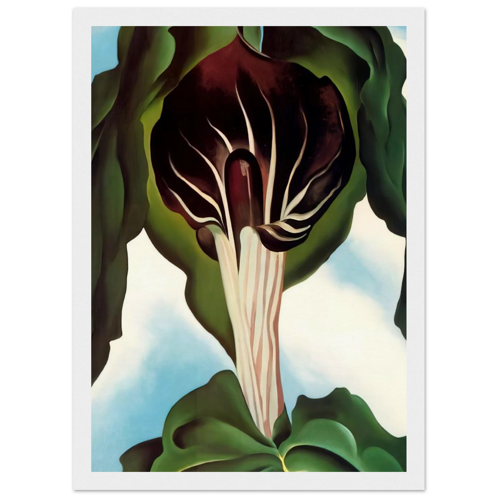 Jack-in-the-Pulpit III Framed Poster | Georgia O'Keeffe Framed Prints Wall Art | Georgia O Keeffe Prints