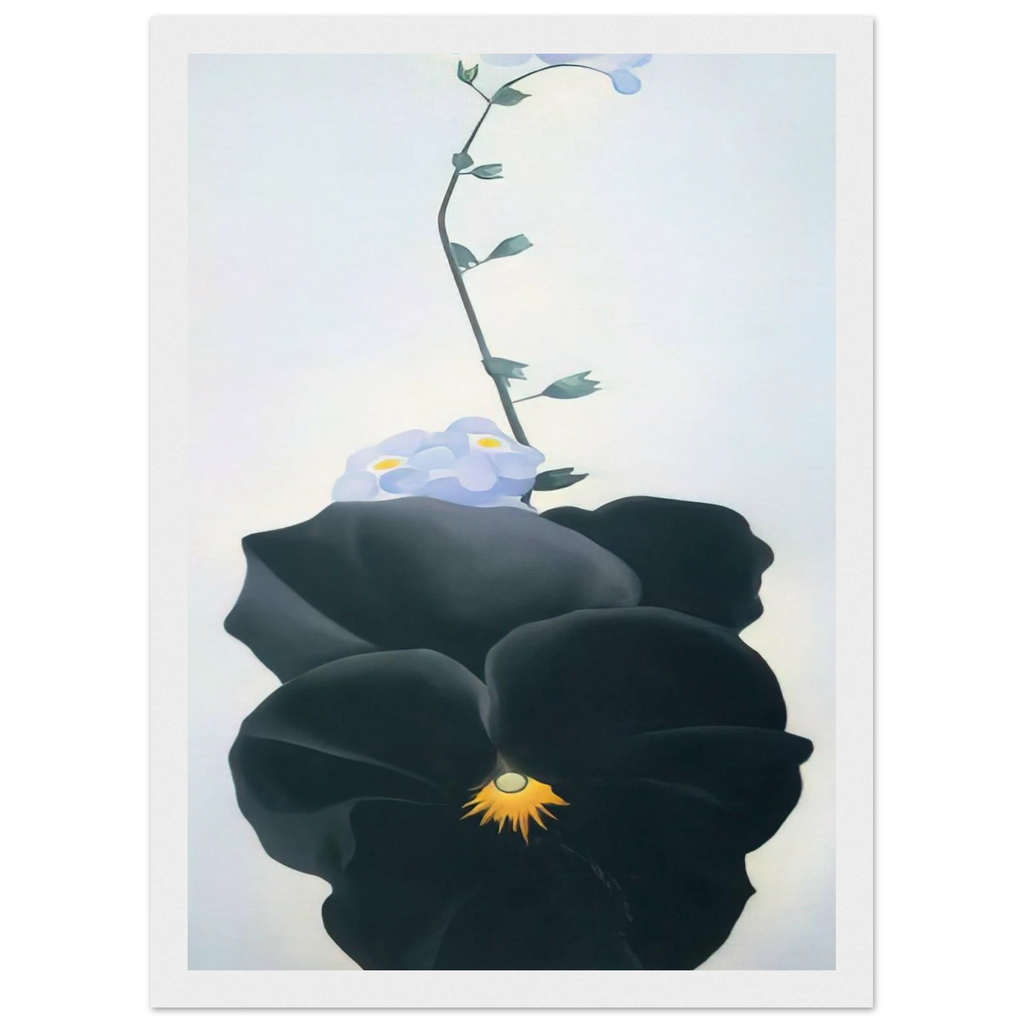 Pansy Framed Poster | Georgia O'Keeffe Framed Prints Wall Art | Georgia O Keeffe Prints