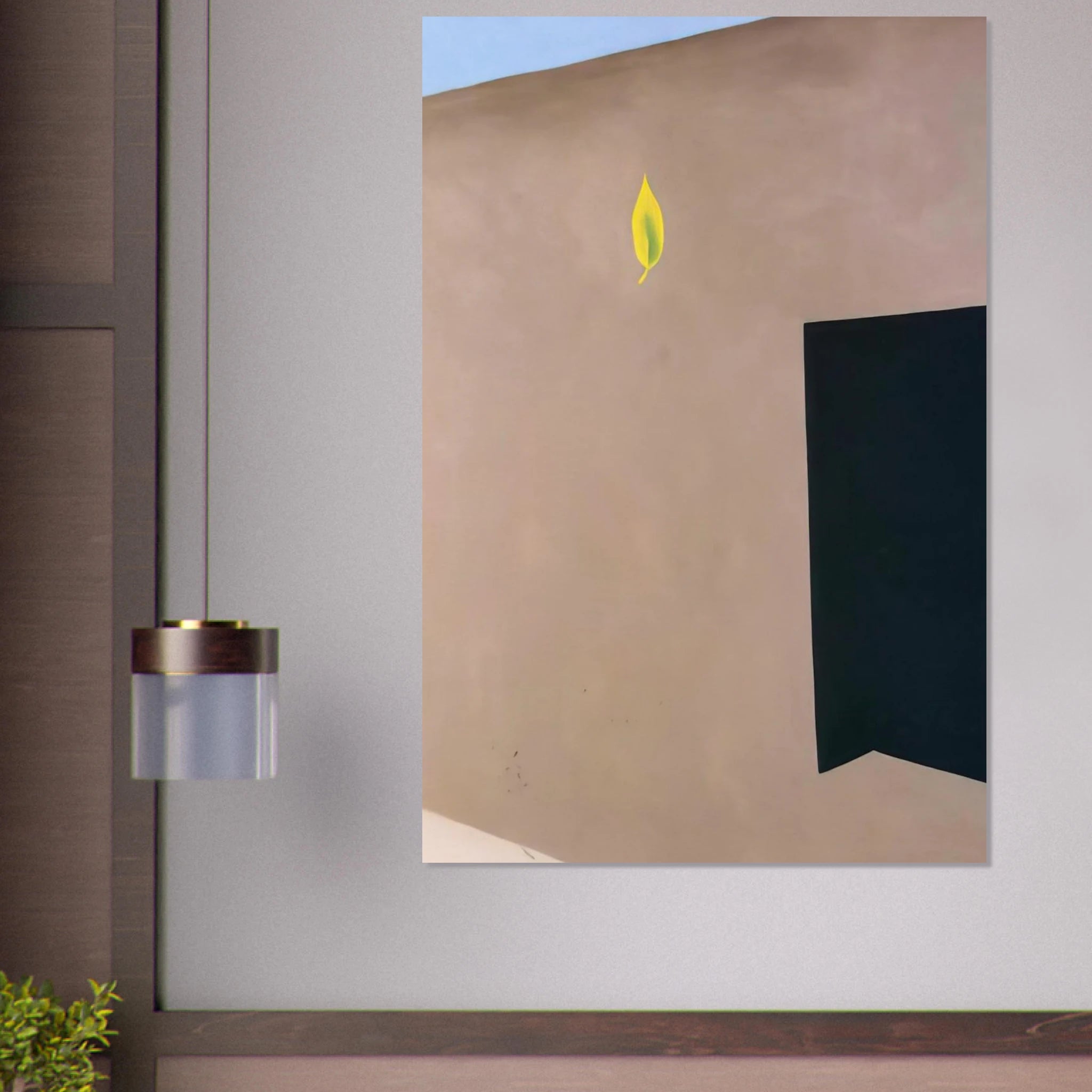 Patio Door with Green Leaf Poster | Georgia O'Keeffe Poster | Georgia O Keeffe Prints