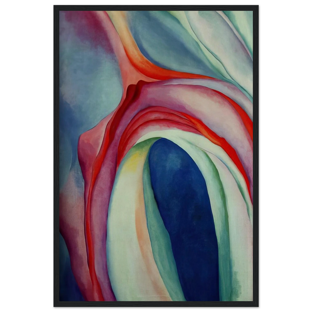 Music Pink and Blue II Framed Poster | Georgia O'Keeffe Framed Prints Wall Art | Georgia O Keeffe Prints