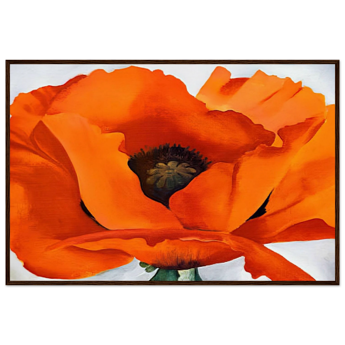 Red Poppy Framed Poster | Georgia O'Keeffe Framed Prints Wall Art | Georgia O Keeffe Prints