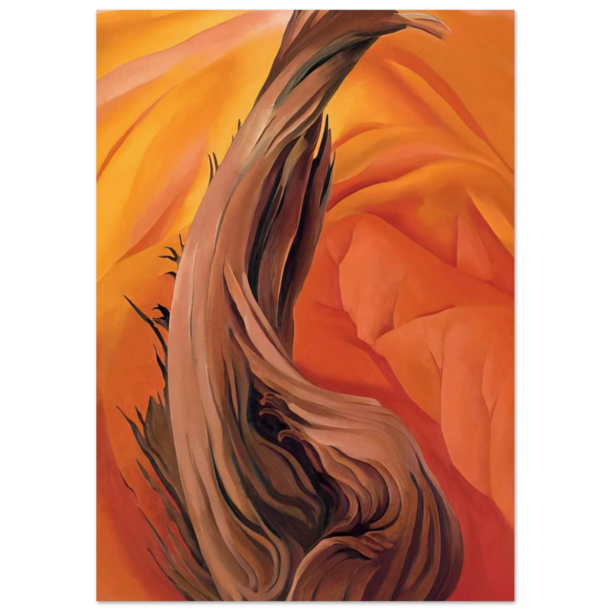 Stump in Red Hills Poster | Georgia O'Keeffe Poster | Georgia O Keeffe Prints