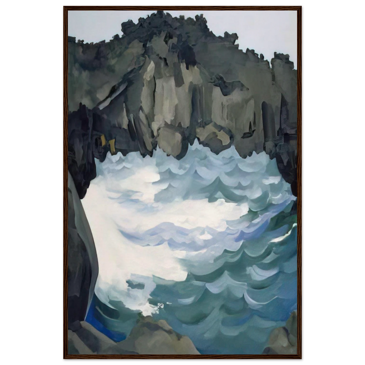 Black Lava Bridge, Hana Coast-No. I Framed Poster | Georgia O'Keeffe Framed Prints Wall Art | Georgia O Keeffe Prints