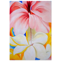 Hibiscus with Plumeria Poster | Georgia O'Keeffe Poster | Georgia O Keeffe Prints
