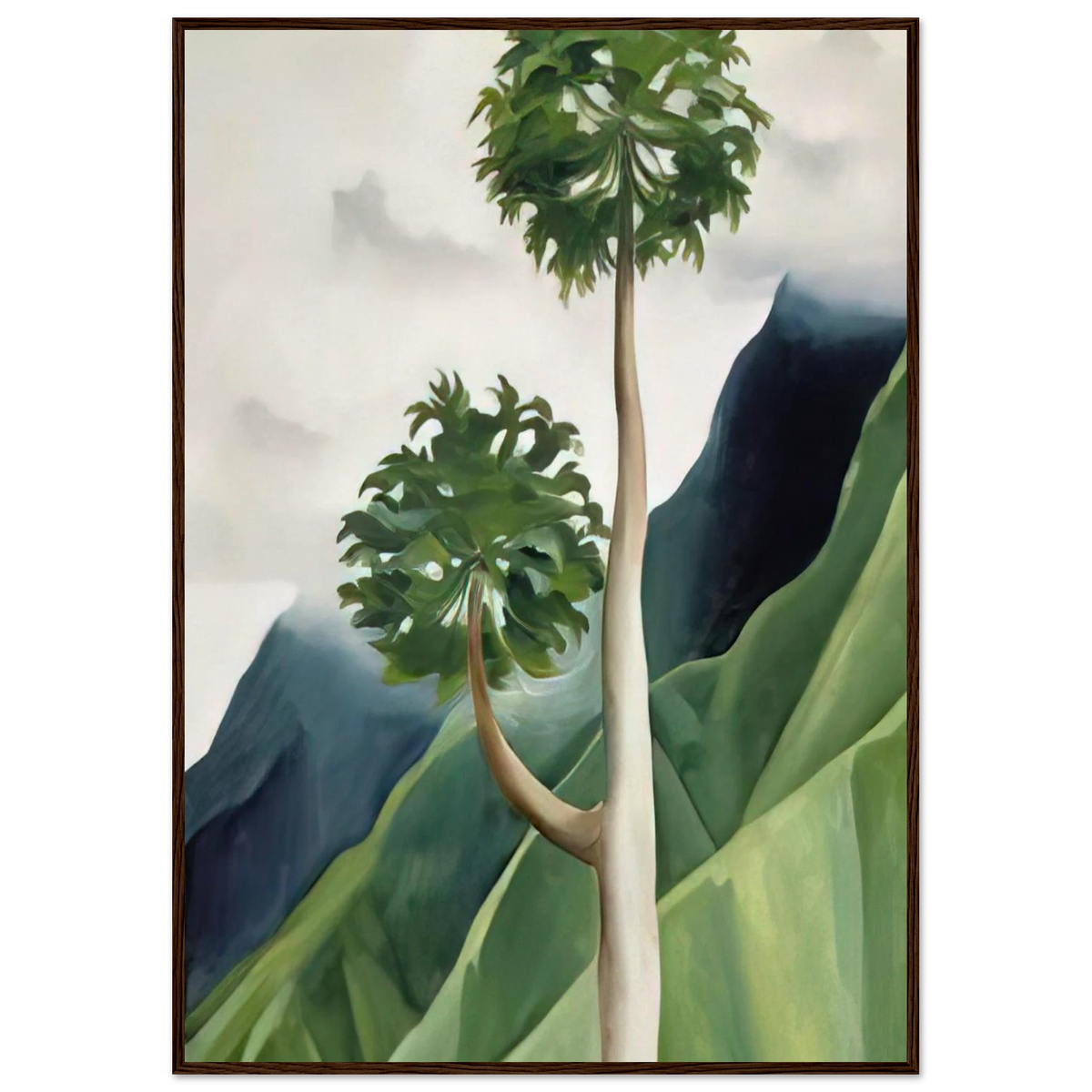 Papaya Tree-Iao Valley Framed Poster | Georgia O'Keeffe Framed Prints Wall Art | Georgia O Keeffe Prints