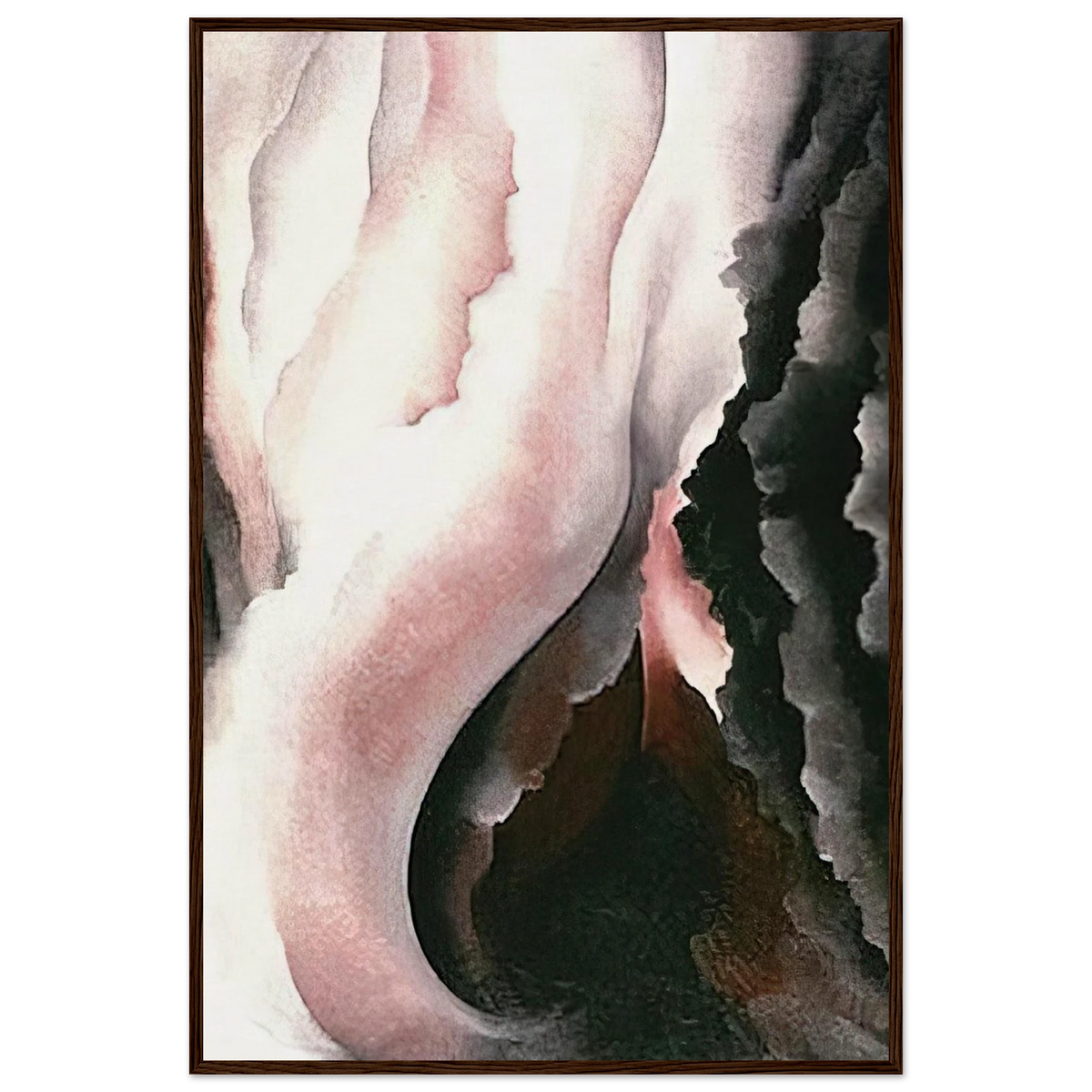 Dark Iris ?2 Framed Poster | Georgia O'Keeffe Framed Prints Wall Art | Georgia O Keeffe Prints