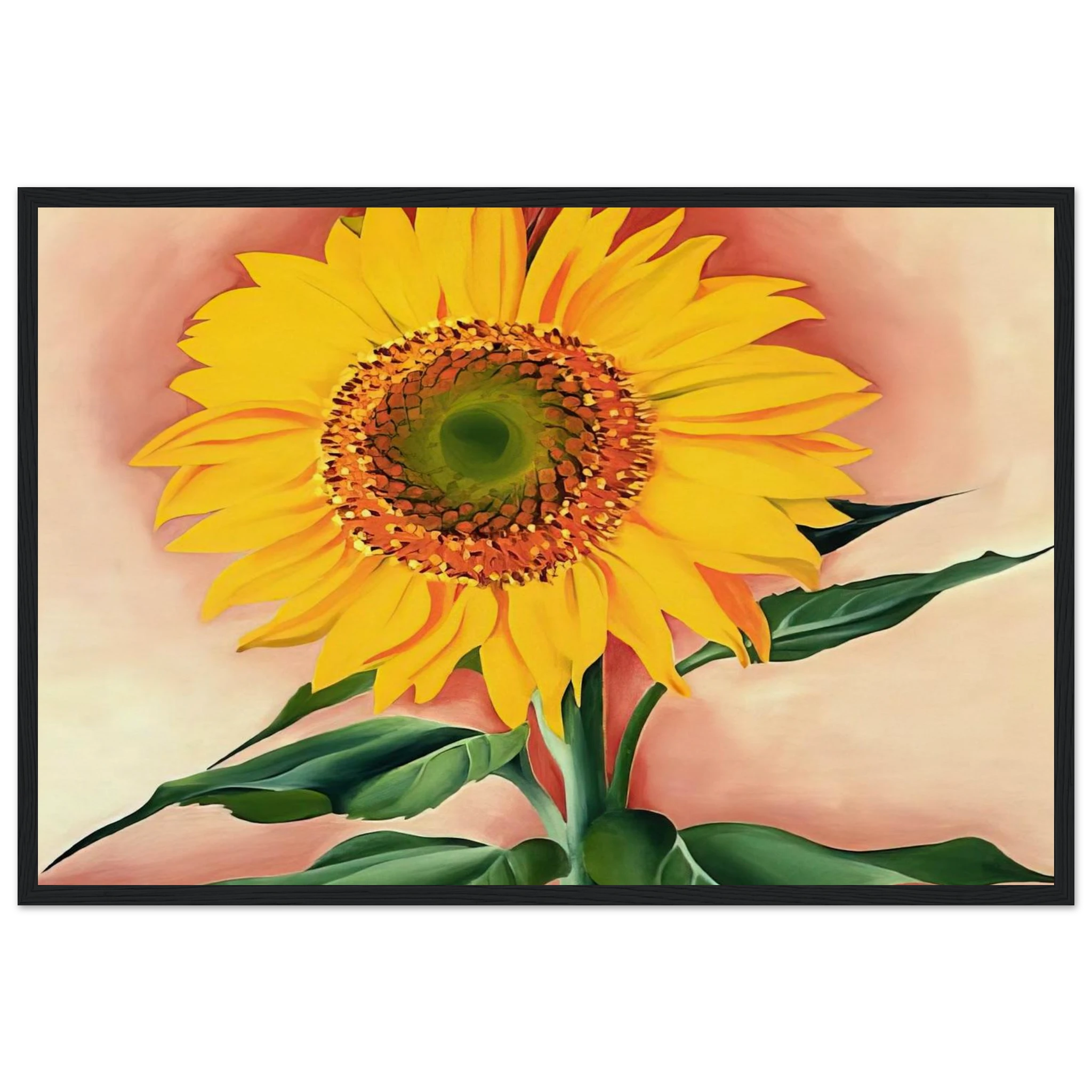 A Sunflower from Maggie Framed Poster | Georgia O'Keeffe Framed Prints Wall Art | Georgia O Keeffe Prints