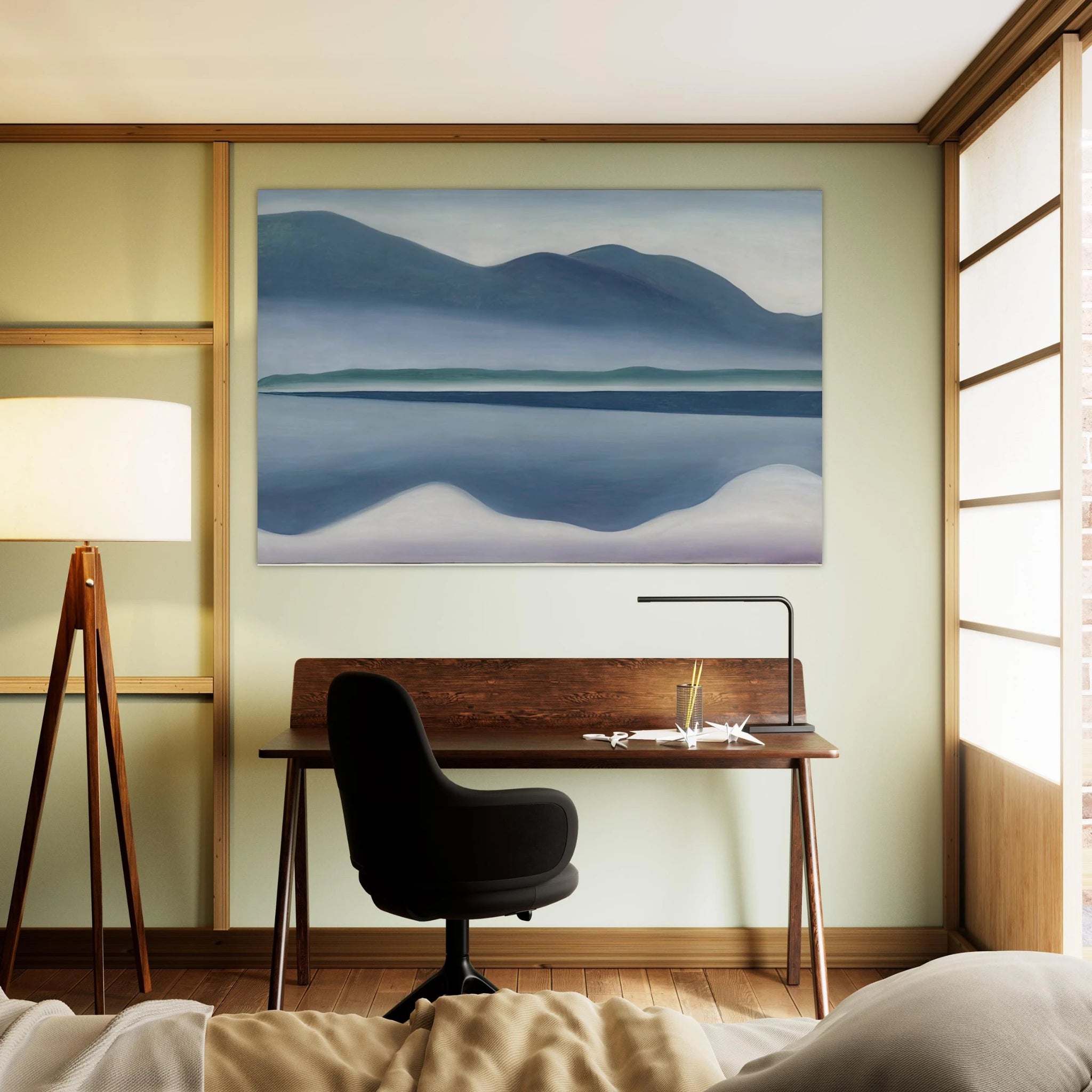 Lake George  formerly Reflection Seascape  Poster | Georgia O'Keeffe Poster | Georgia O Keeffe Prints