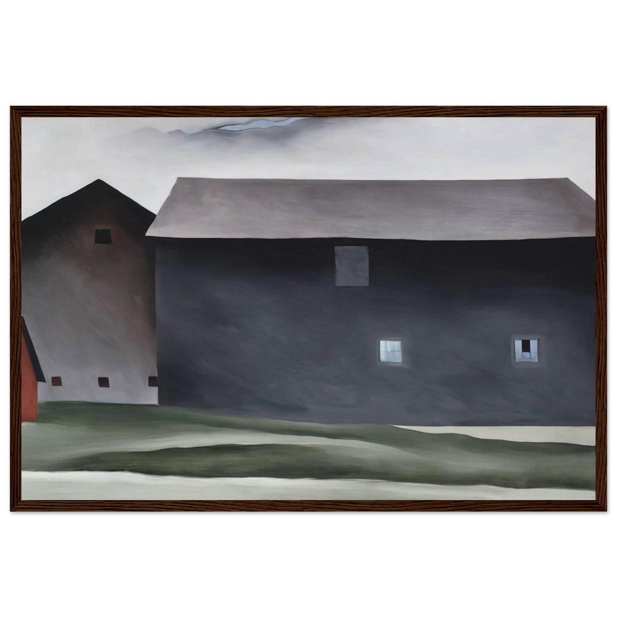 Lake George Barns Framed Poster | Georgia O'Keeffe Framed Prints Wall Art | Georgia O Keeffe Prints