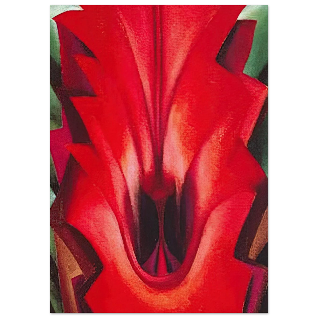 Inside Red Canna Poster | Georgia O'Keeffe Poster | Georgia O Keeffe Prints