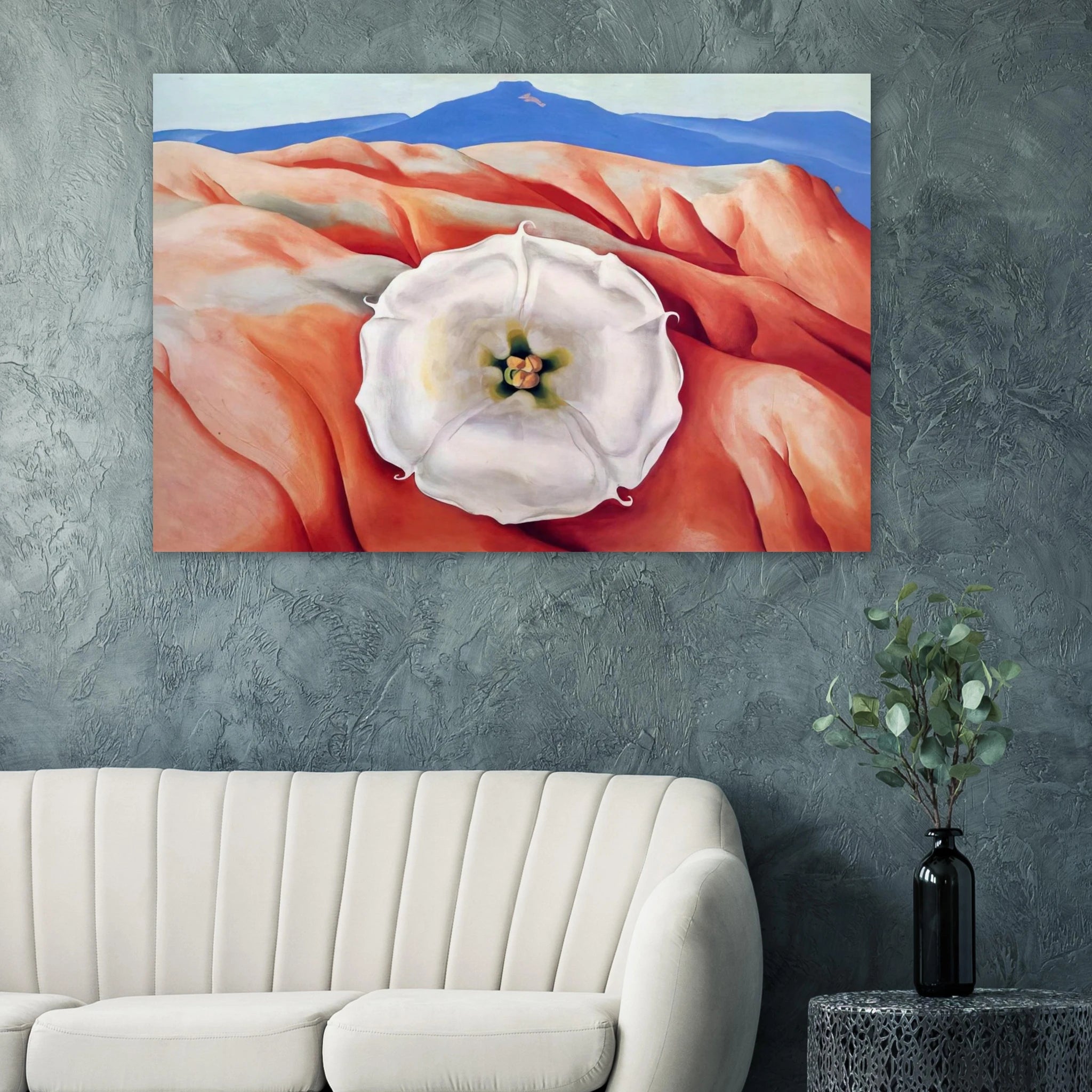 Red hills and white flower II Poster | Georgia O'Keeffe Poster | Georgia O Keeffe Prints