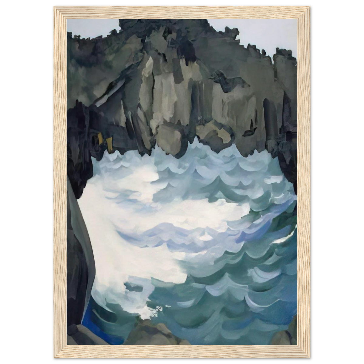 Black Lava Bridge, Hana Coast-No. I Framed Poster | Georgia O'Keeffe Framed Prints Wall Art | Georgia O Keeffe Prints