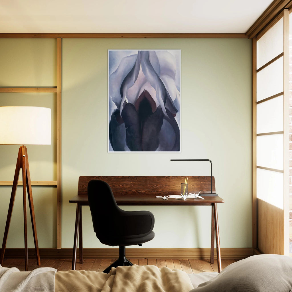 Black Iris III Framed Poster | Georgia O'Keeffe Framed Prints Wall Art | Georgia O Keeffe Prints